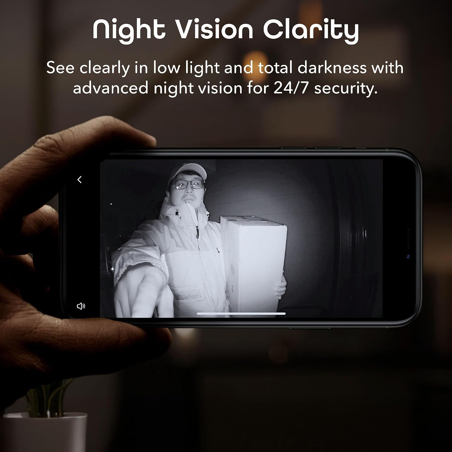 Geeni Smart Video Doorbell, 1080p HD, Motion Detection, Night Vision, Two-Way Audio, Weather-Resistant, Wired Installation