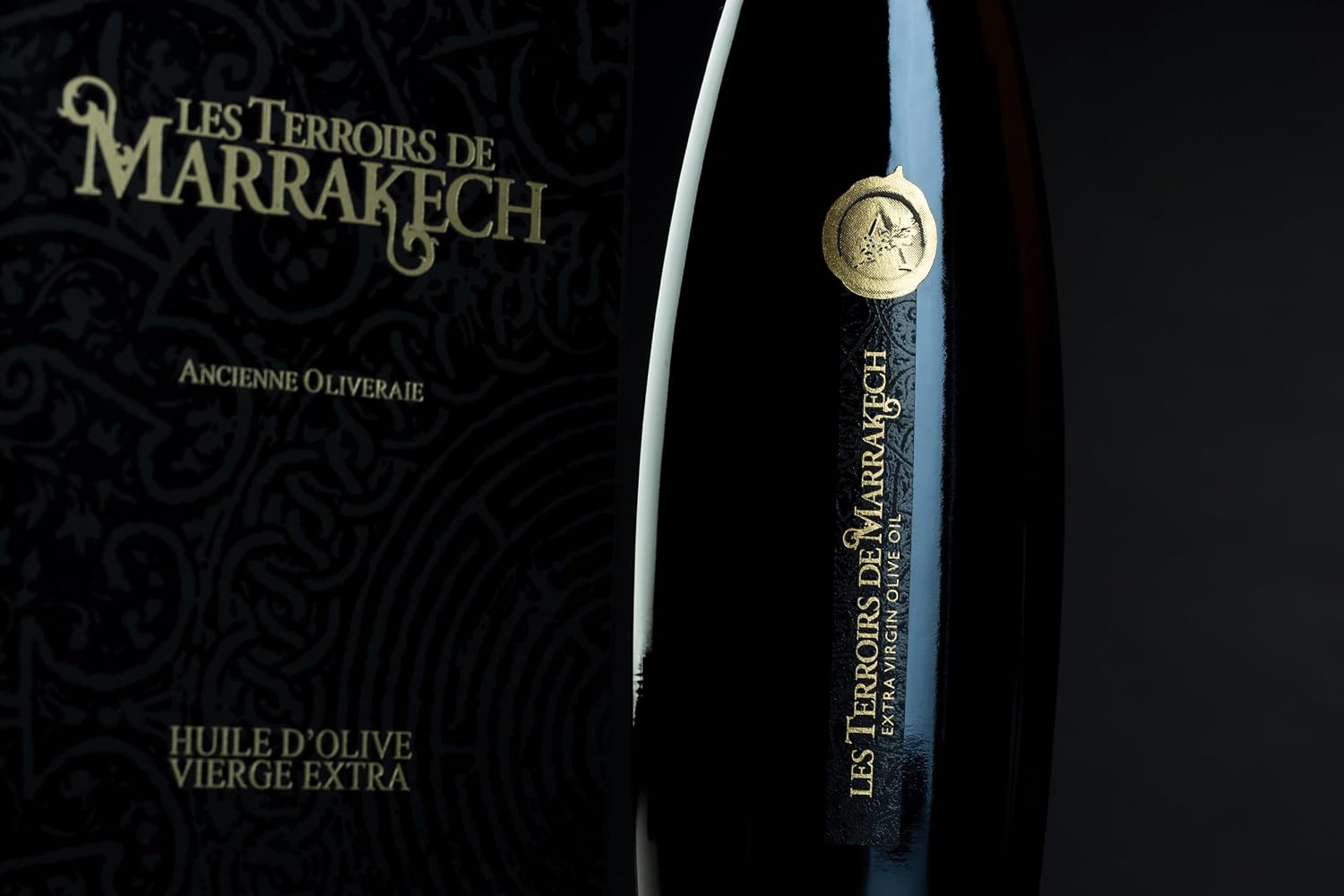 Les Terroirs de Marrakech Organic Olive Oil Extra Virgin, 17 fl oz | Premium Moroccan EVOO for Salads and Bread Dipping, Carbon Neutral, Smooth & Polyphenol-Rich, Trusted By Award-Winning Chefs