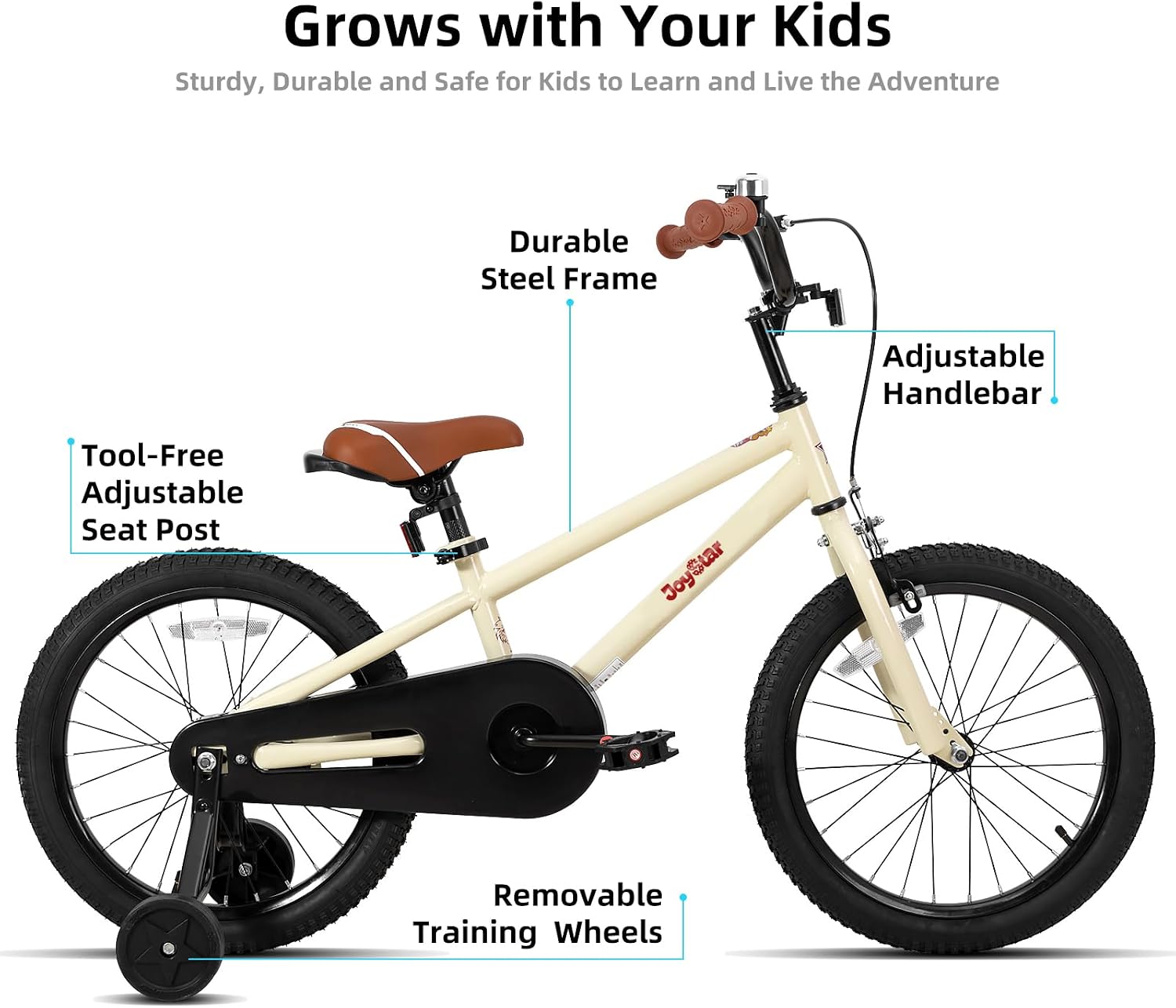 JOYSTAR Kids Bike for Ages 2-12 Years Boys Girls BMX Style Bicycle | 12-20 Inch Kids Bike with Training Wheels, Children Bicycle for Kids & Toddler
