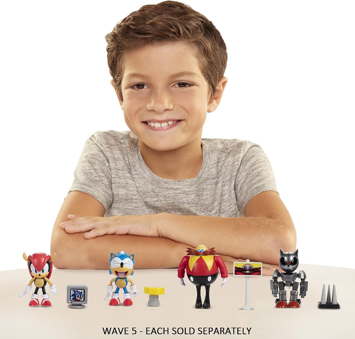Sonic The Hedgehog 4-Inch Action Figure Mecha Sonic with Spike Trap Collectible Toy