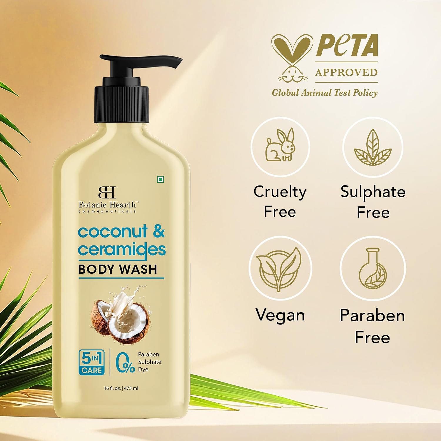 Botanic Hearth Tea Tree Body Wash With 100% Tea Tree Oil - 16 Fl oz