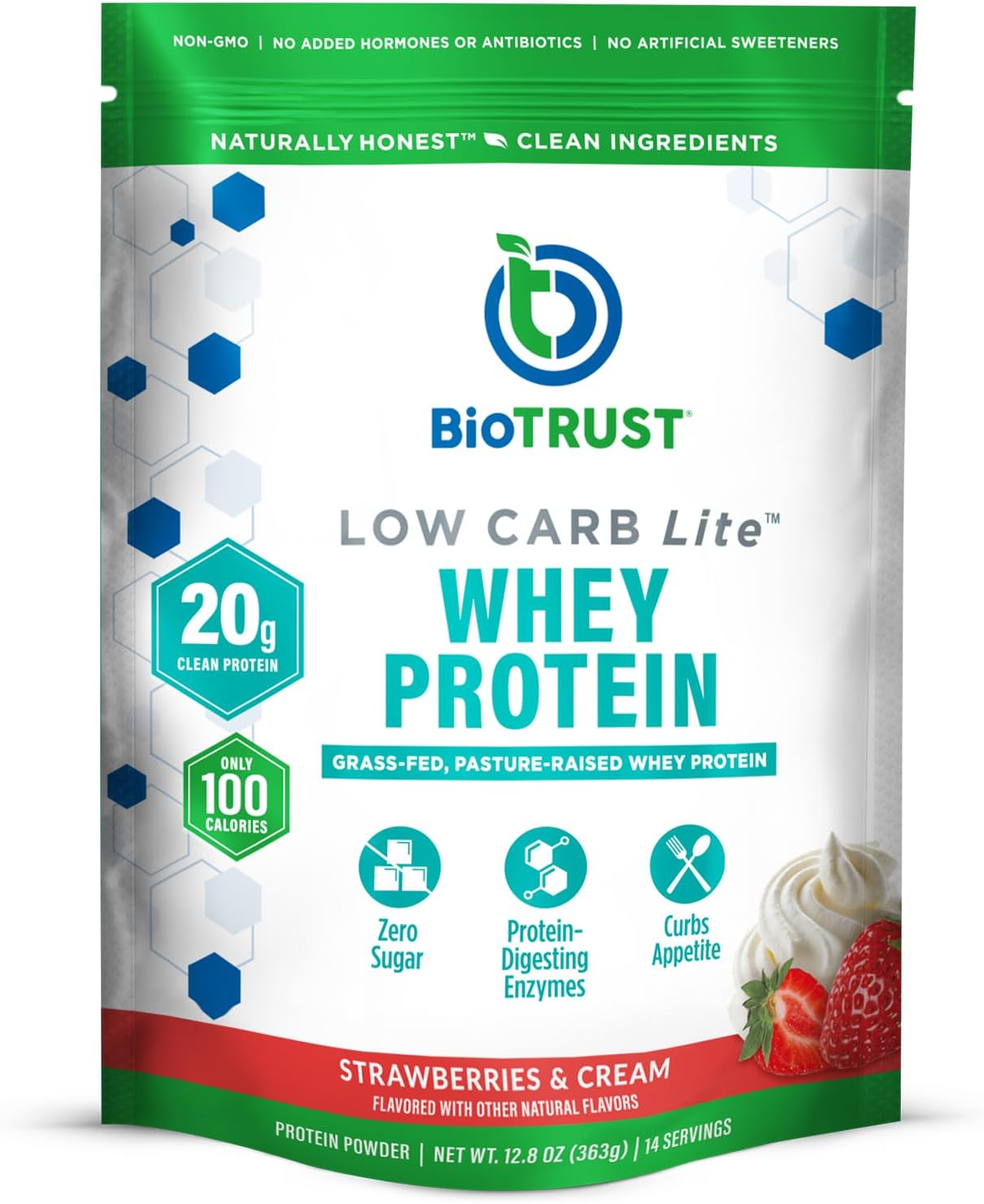 BioTrust Low Carb Lite Protein Powder - Whey Isolate, Vanilla Cupcake