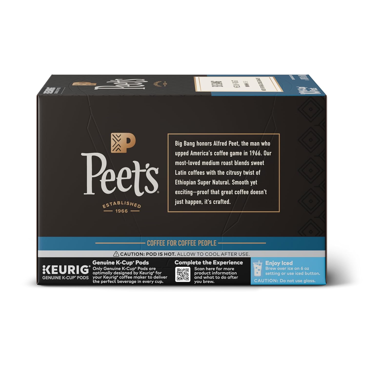 Peet's Coffee, Medium Roast Keurig K-Cup Pods, 100% Arabica Coffee - Big Bang 60 Count (6 Boxes of 10 K-Cup Pods)