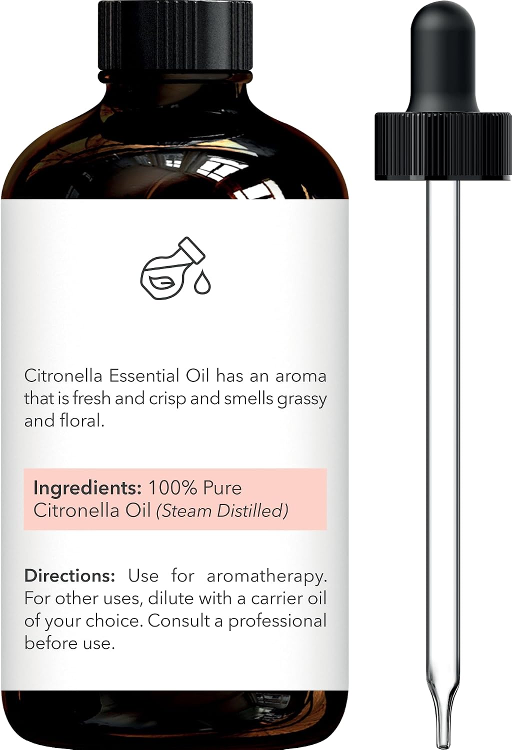 Brooklyn Botany Peppermint Essential Oil - Huge 4 Fl Oz - 100% Pure and Natural - Premium Grade with Dropper - for Aromatherapy and Diffuser
