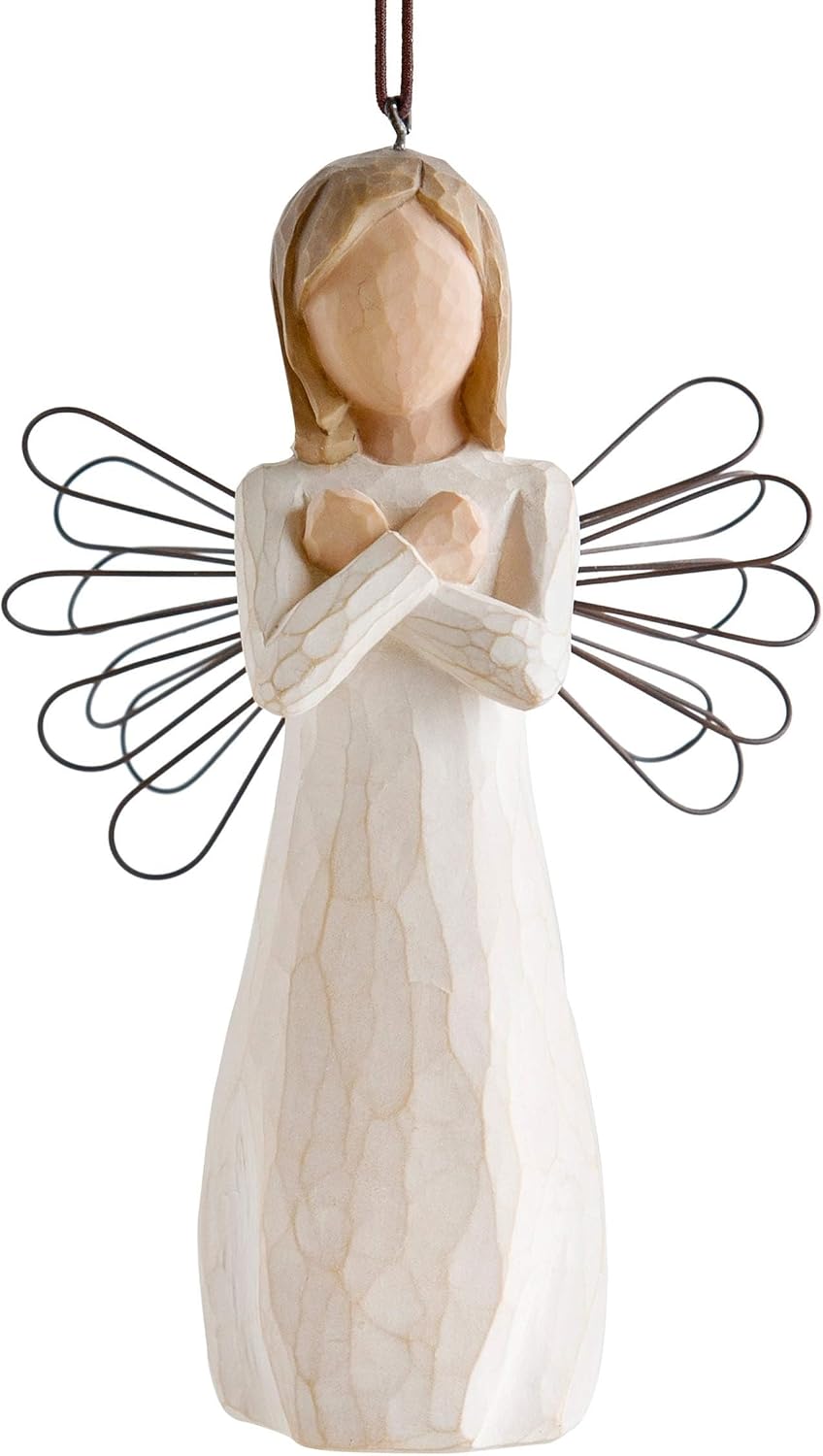 Willow Tree Holy Family, Sculpted Hand-Painted Hanging Ornament | Sentimental Keepsake Gift for Loved Ones, Cast from a Susan Lordi Original Carving, Cast Resin, Ready to Hang