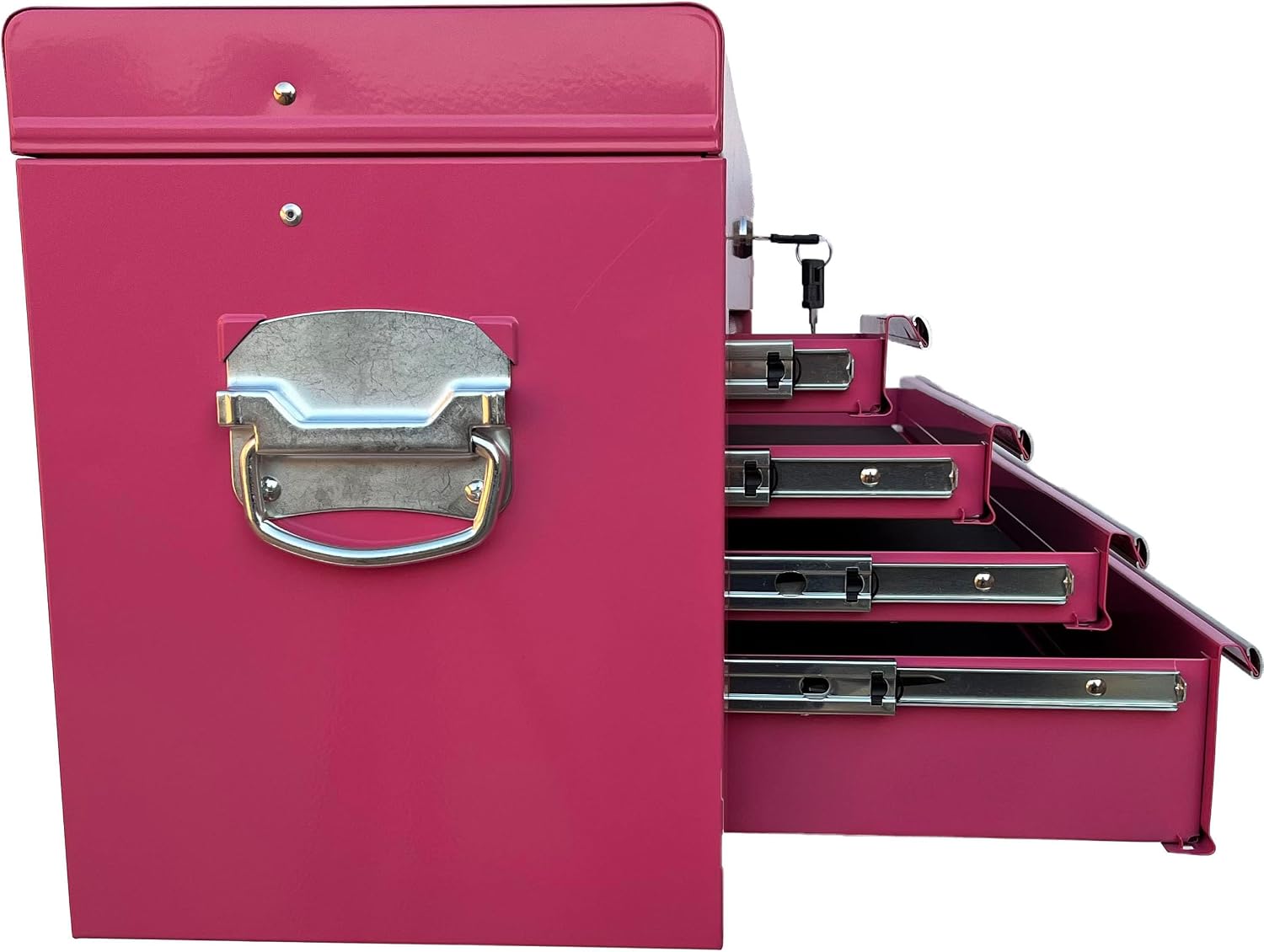 Workington Portable Metal Tool Chest with 6 Drawers, 24" 6-Drawer Tool Chest Cabinet with Ball Bearing Drawer Slides