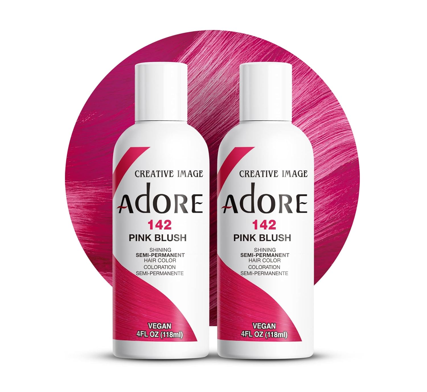 Adore Semi Permanent Hair Color, 107 Mocha, 4 Fl Oz | Vegan & Cruelty-Free Brown Hair Dye | No Ammonia, No Peroxide, No Alcohol