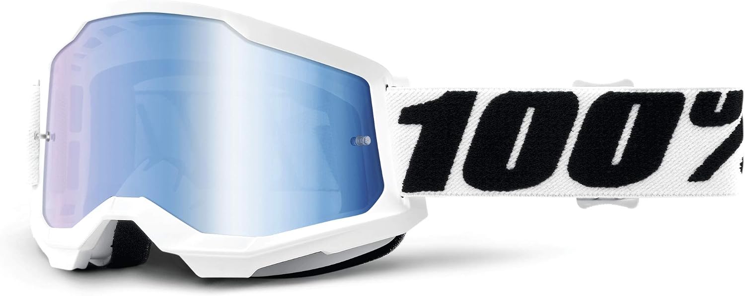 100% STRATA 2 Goggles - Sports Goggles for Motocross & Mountain Biking - Eyewear for Bike Riders - Motocross Eyewear for Men