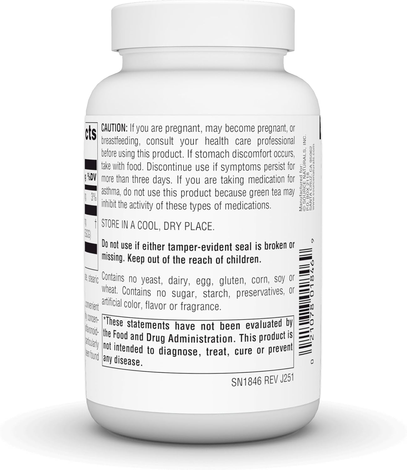 Source Naturals Green Tea Extract - Super Antioxidant* 500mg (YIELDING 175 mg EGCG) - 120 Tablets