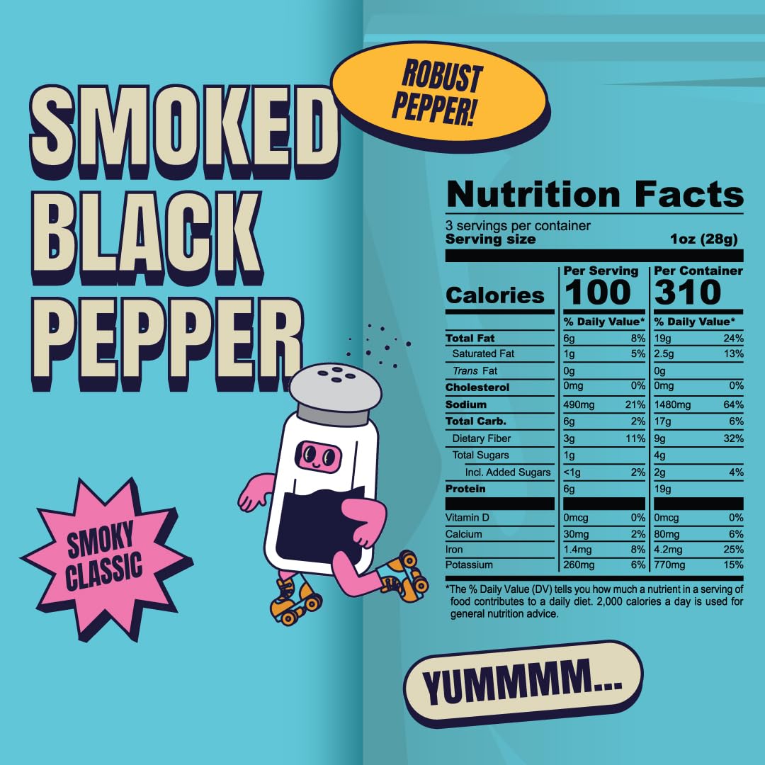 Louisville Jerky Co. Traditional Vegan Jerky Pack, 3 oz, 5-Pack | Plant Based, High Protein Snack, Vegetarian Friendly, BBQ, Buffalo, Maple Bacon, Pepperoni Pizza, Black Pepper