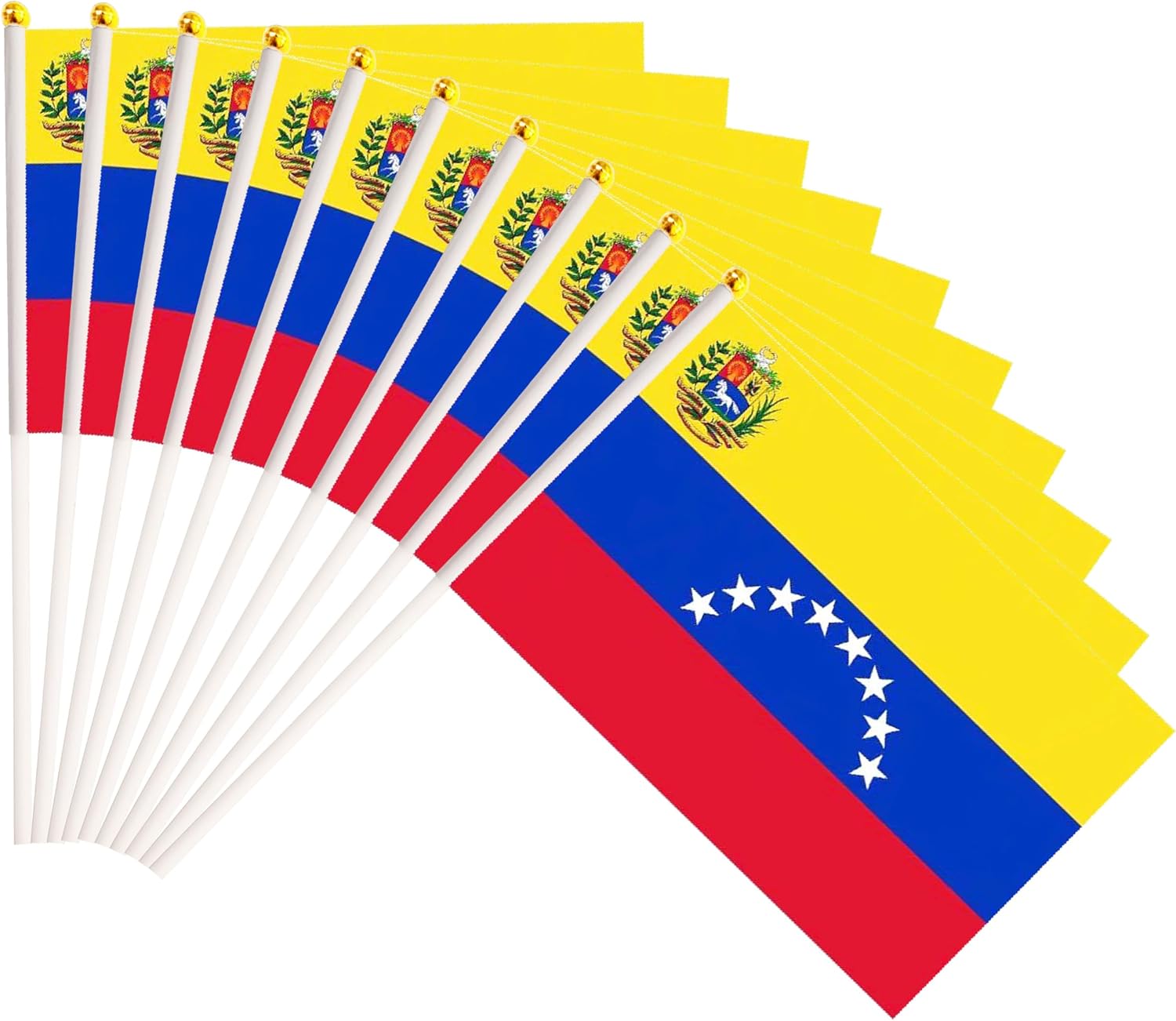 50 Pack Nicaragua Nicaraguan on Stick Flags,Small Mini Hand Held Nicaragua Nicaraguan Flags 5.5x8.3 Inch, Grand Opening, Carnival,Party Events Celebration