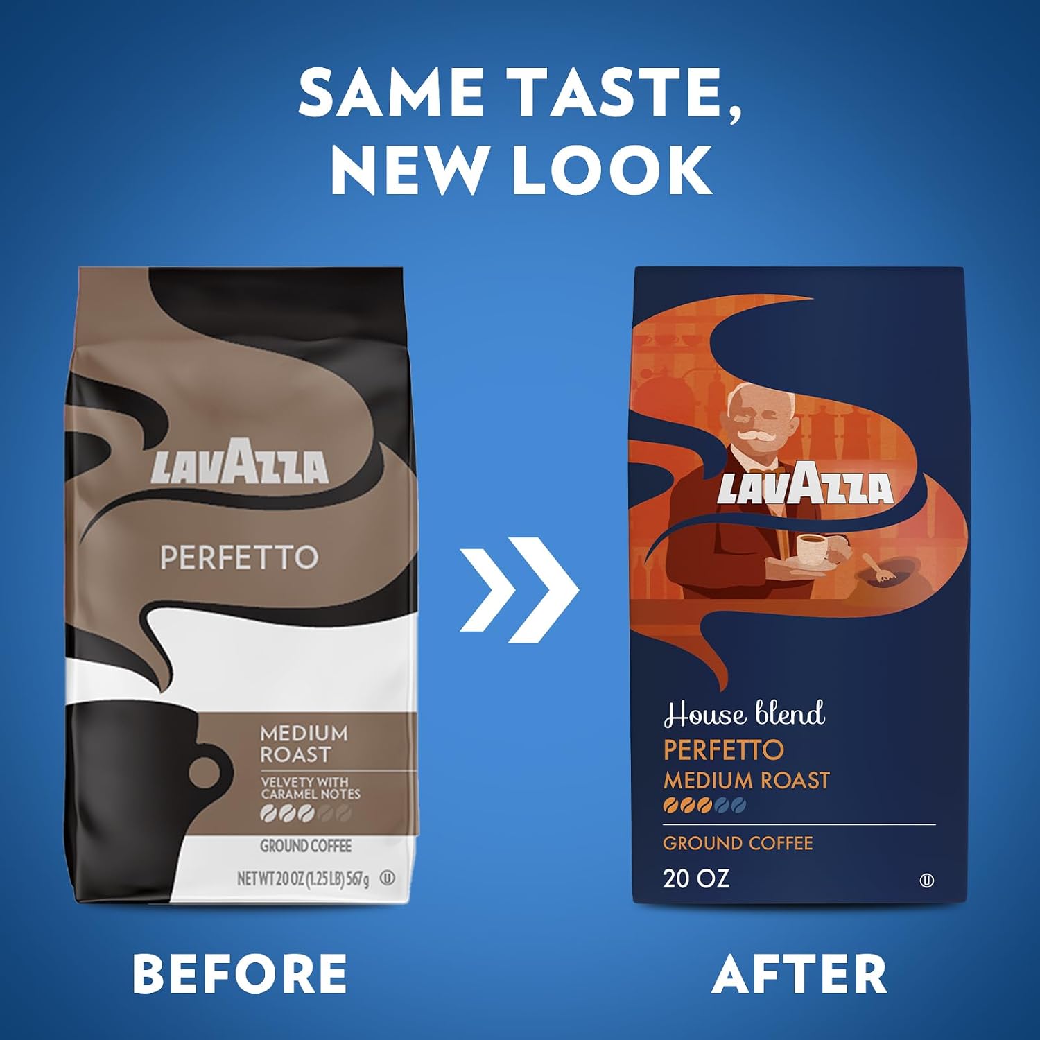 Lavazza Opera Intenso Ground Coffee 12oz Bag, Dark Roast, Bold and Balanced Taste, Intensity 4/5, Arabica and Robusta, Ideal for Drip Brewers, (Pack of 1) - Package May Vary