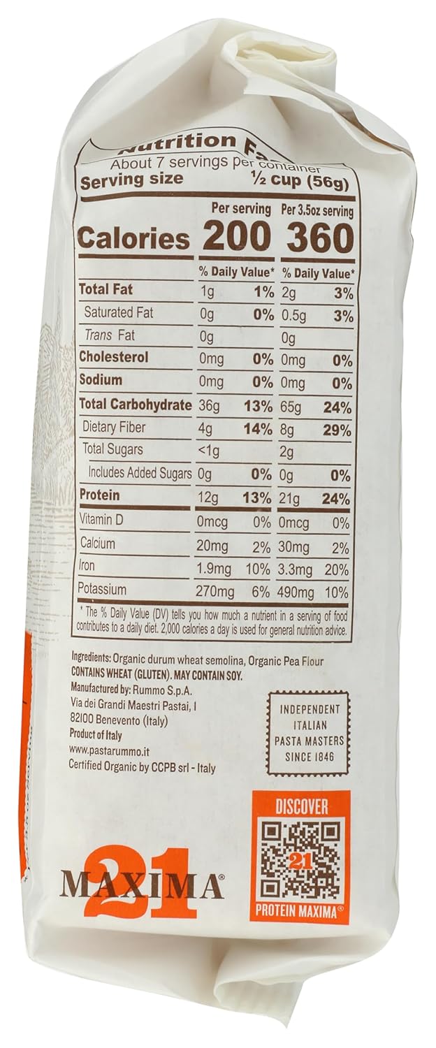 Rummo, Pasta Fusilli Protein Organic, 14.1 Ounce