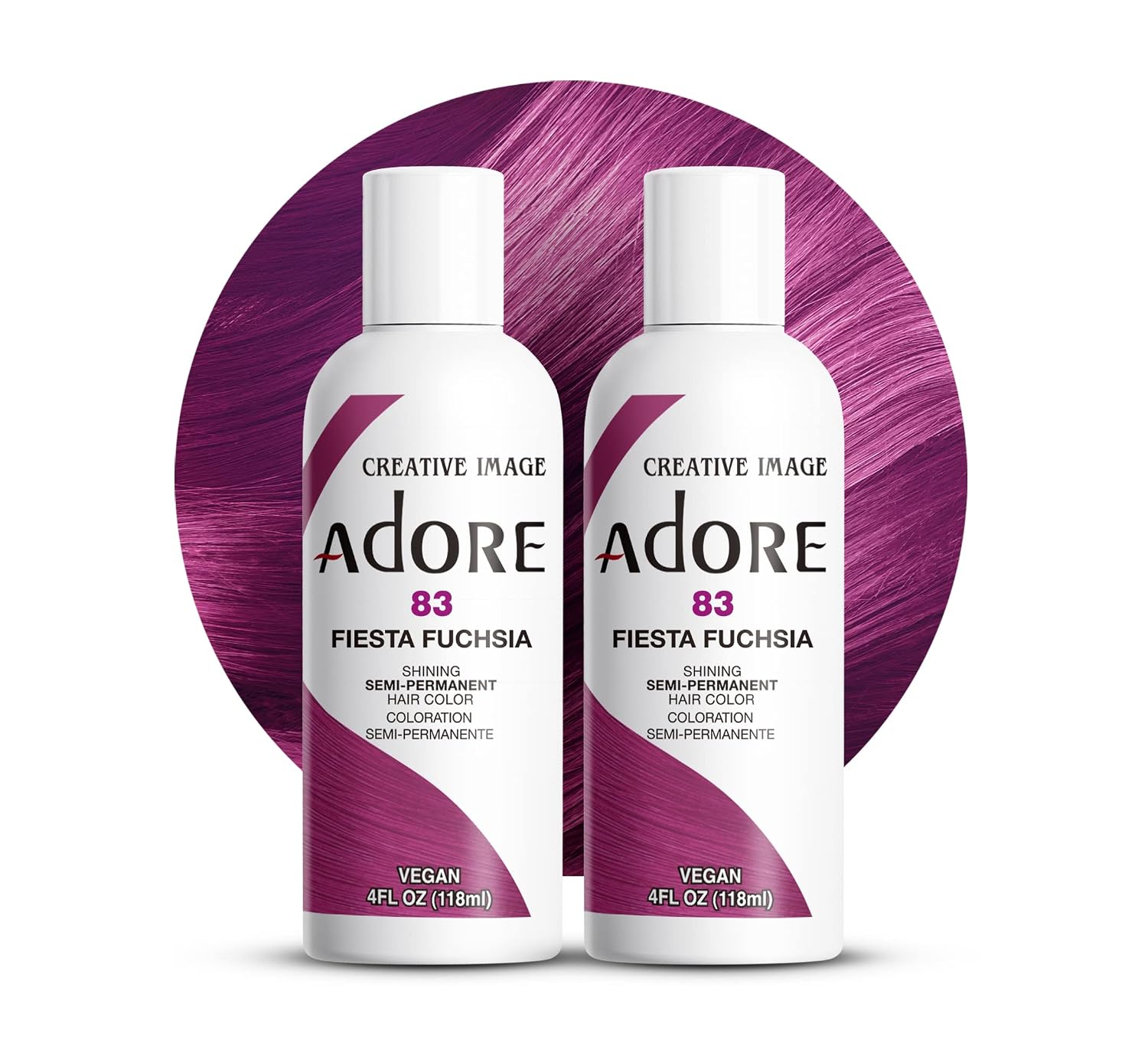 Adore Semi Permanent Hair Color, 107 Mocha, 4 Fl Oz | Vegan & Cruelty-Free Brown Hair Dye | No Ammonia, No Peroxide, No Alcohol