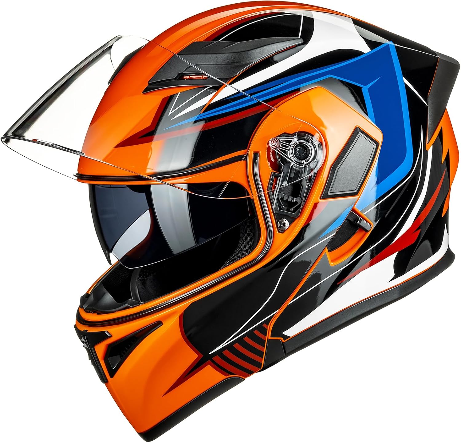 ILM Motorcycle Dual Visor Flip up Modular Full Face Helmet DOT Model 902/902L