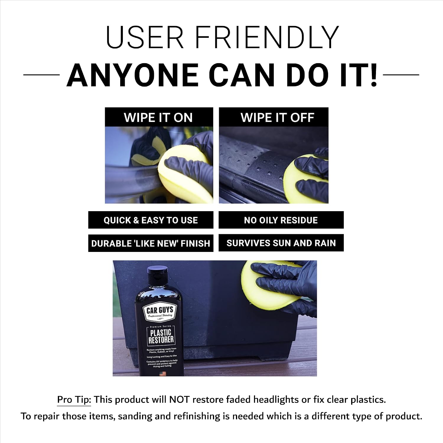 CarGuys Plastic Restorer | Bring Plastic, Rubber