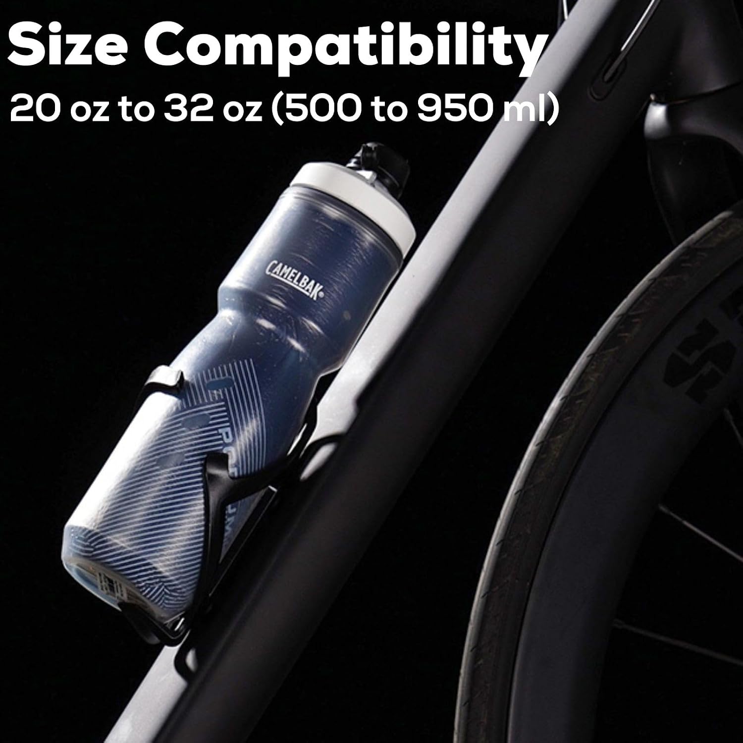 Corki Bike Water Bottle Holder, Bicycle Water Bottle Cage Black 2-Pack