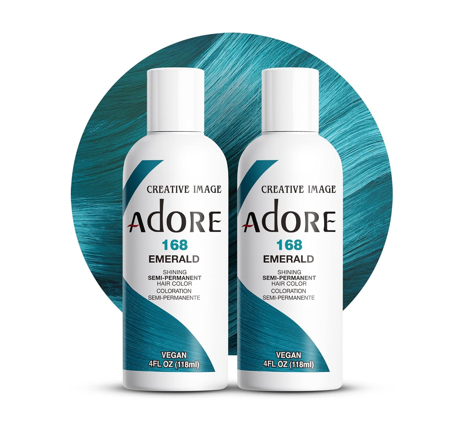 Adore Semi Permanent Hair Color, 107 Mocha, 4 Fl Oz | Vegan & Cruelty-Free Brown Hair Dye | No Ammonia, No Peroxide, No Alcohol