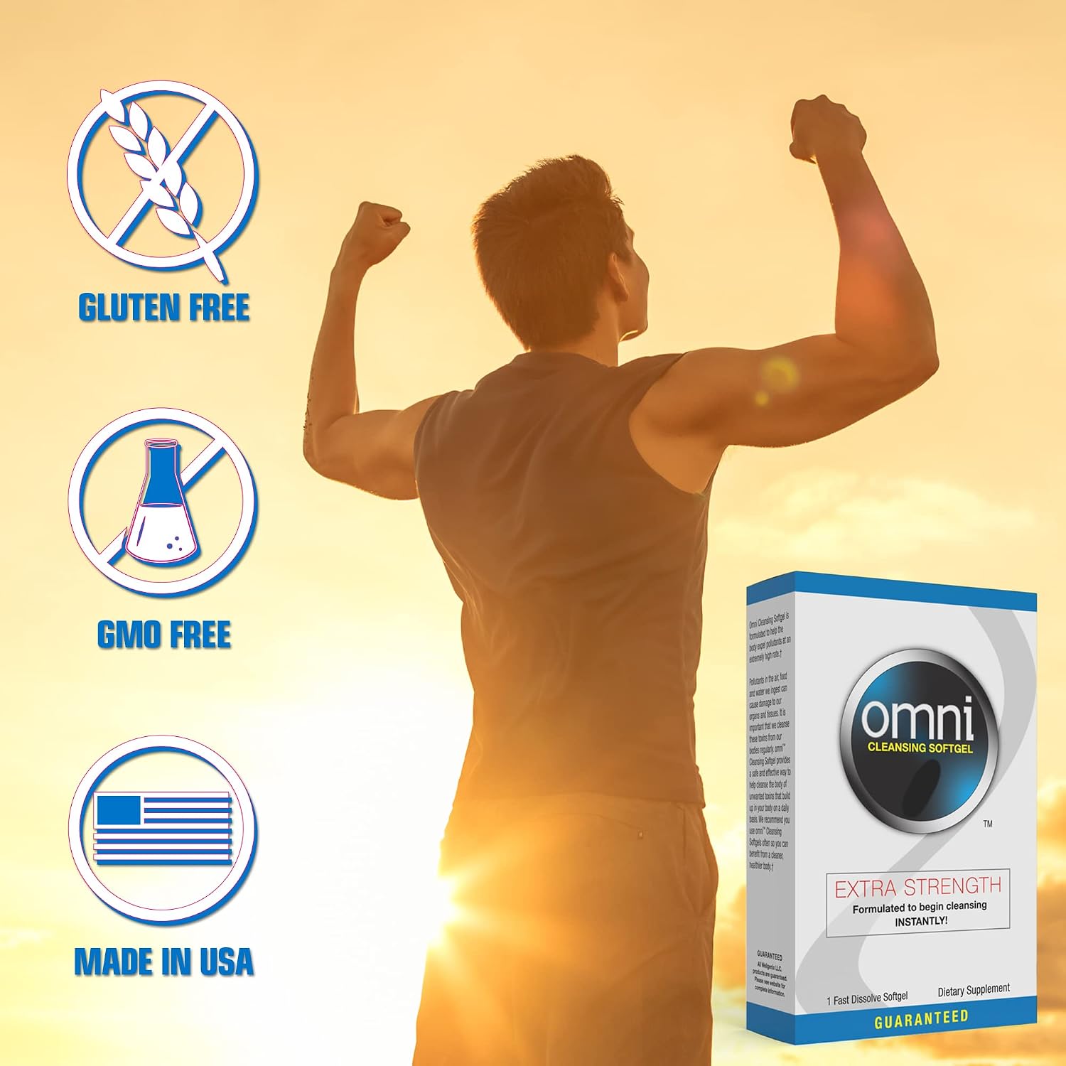 Wellgenix Omni Herbal Detox Cleanse Softgel: Fast Acting Body Detox, Quick Flush Toxin Removal, Herbal Cleanse Detox to Flush Your System, 1 Fast Acting Softgel