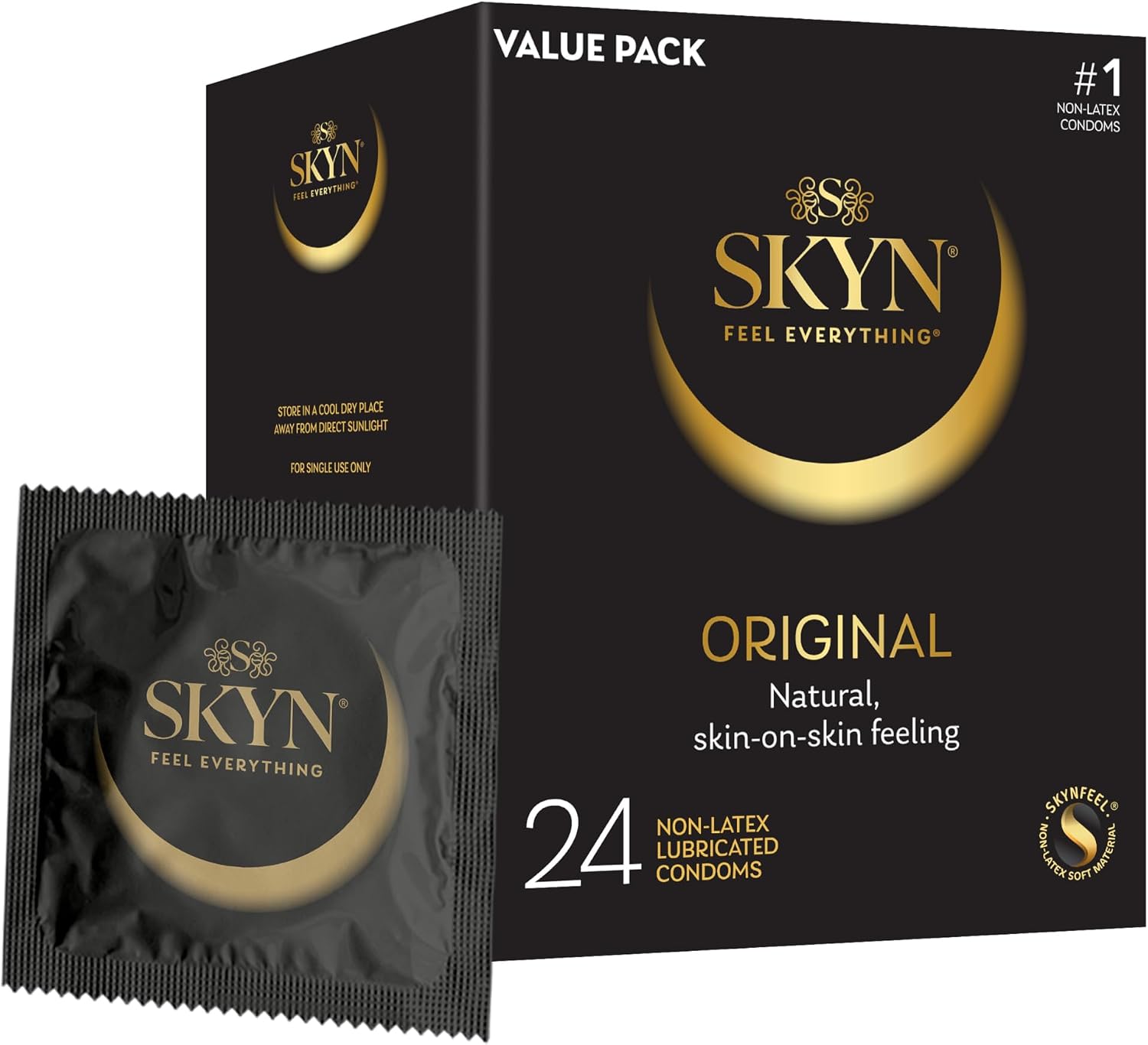 Lifestyles Skyn Polyisoprene Condoms, 12 Count (Pack of 1)