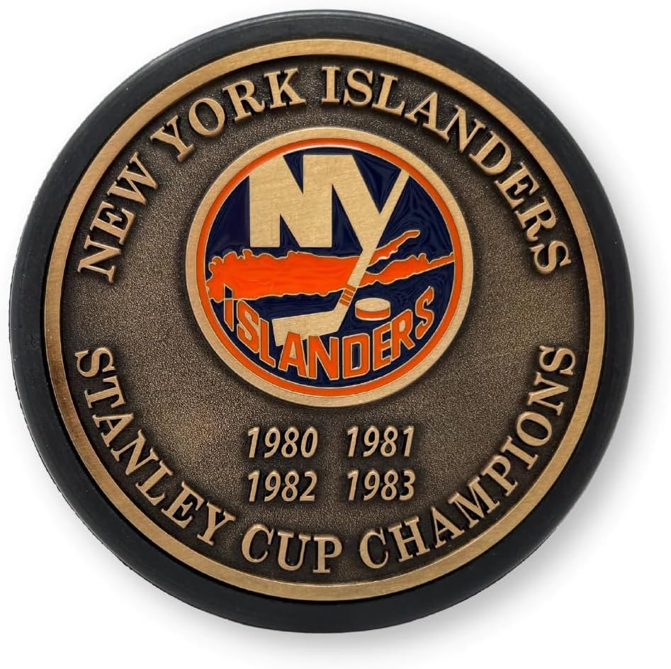 Sports Decor Stanley Cup Years Gold Medallion Puck