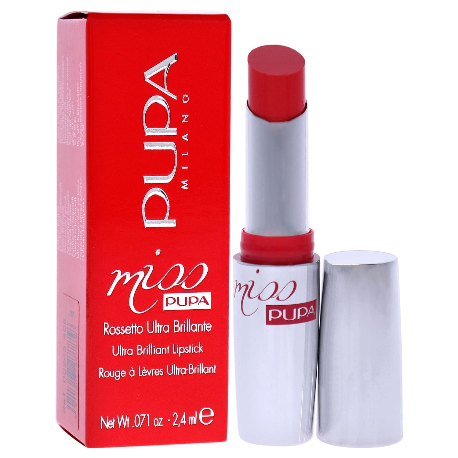 Pupa Milano Miss Pupa Ultra Brilliant Lipstick - 102 Candy Nude for Women - 0.071 oz Lipstick