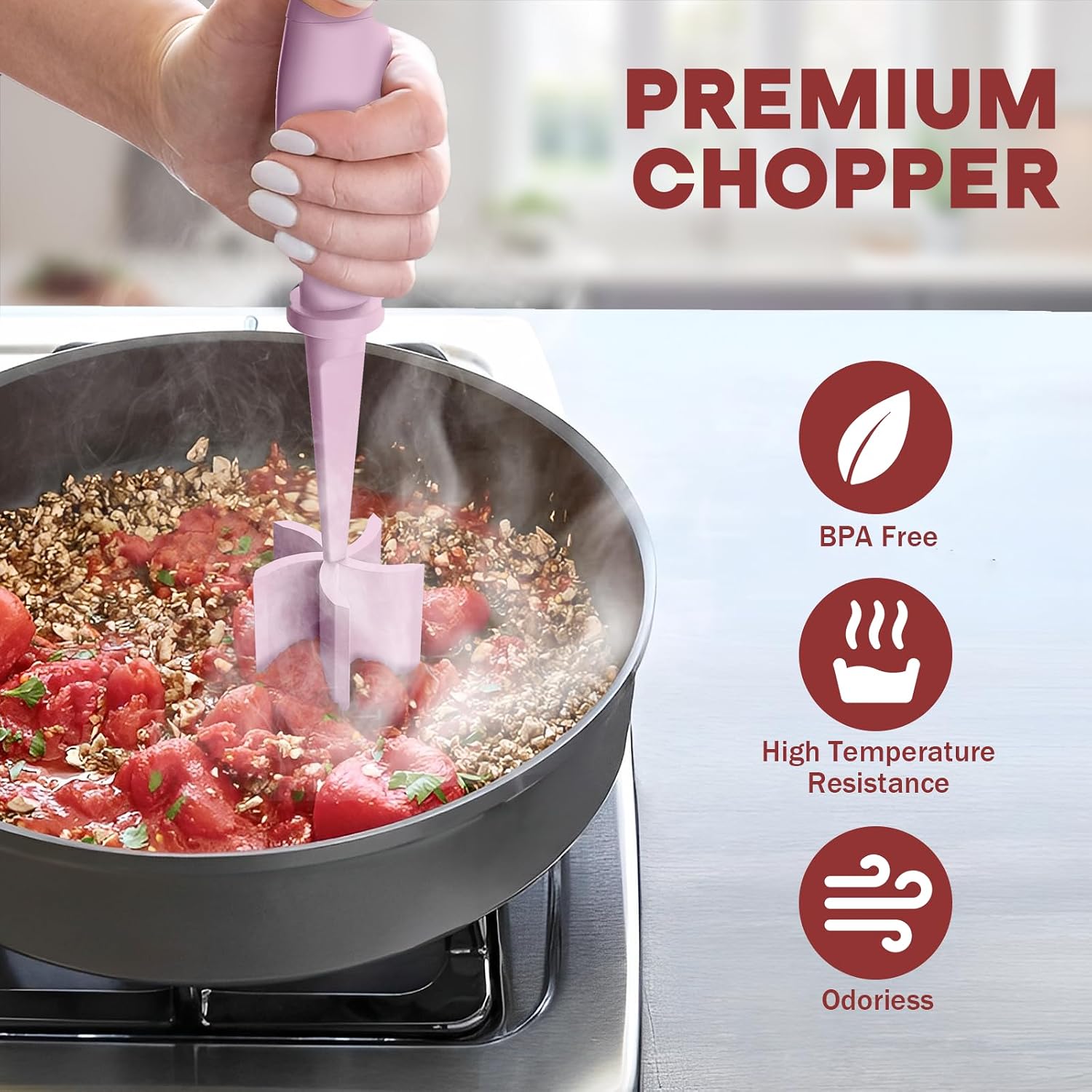 PGYARD Meat Chopper Hamburger Grinder, Kitchen Smasher for Ground Beef