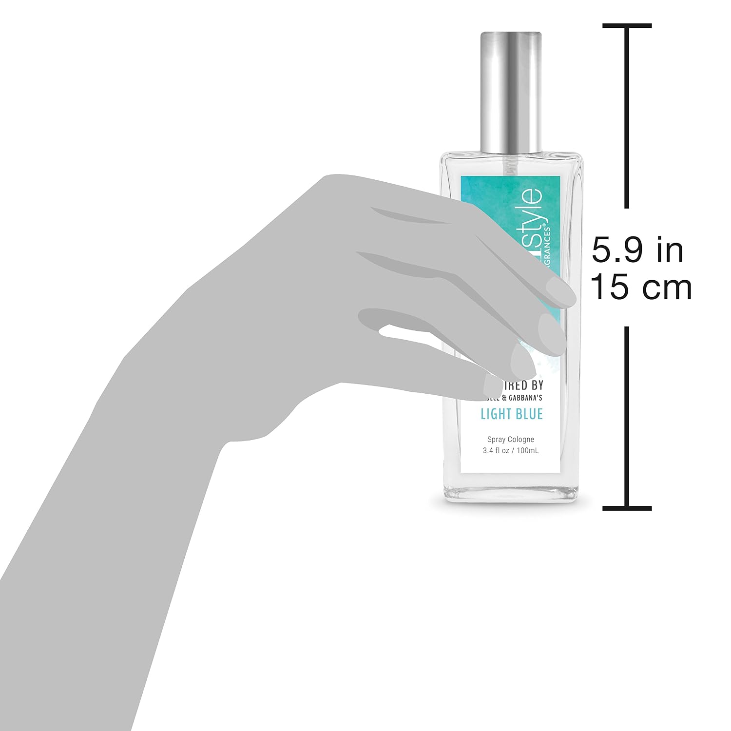 InStyle Fragrances, Inspired by D&G’s Ligh.t Blue, Women’s Eau de Toilette, Clean, Vegan, Paraben-Free, Phthalate-Free, Never Tested on Animals