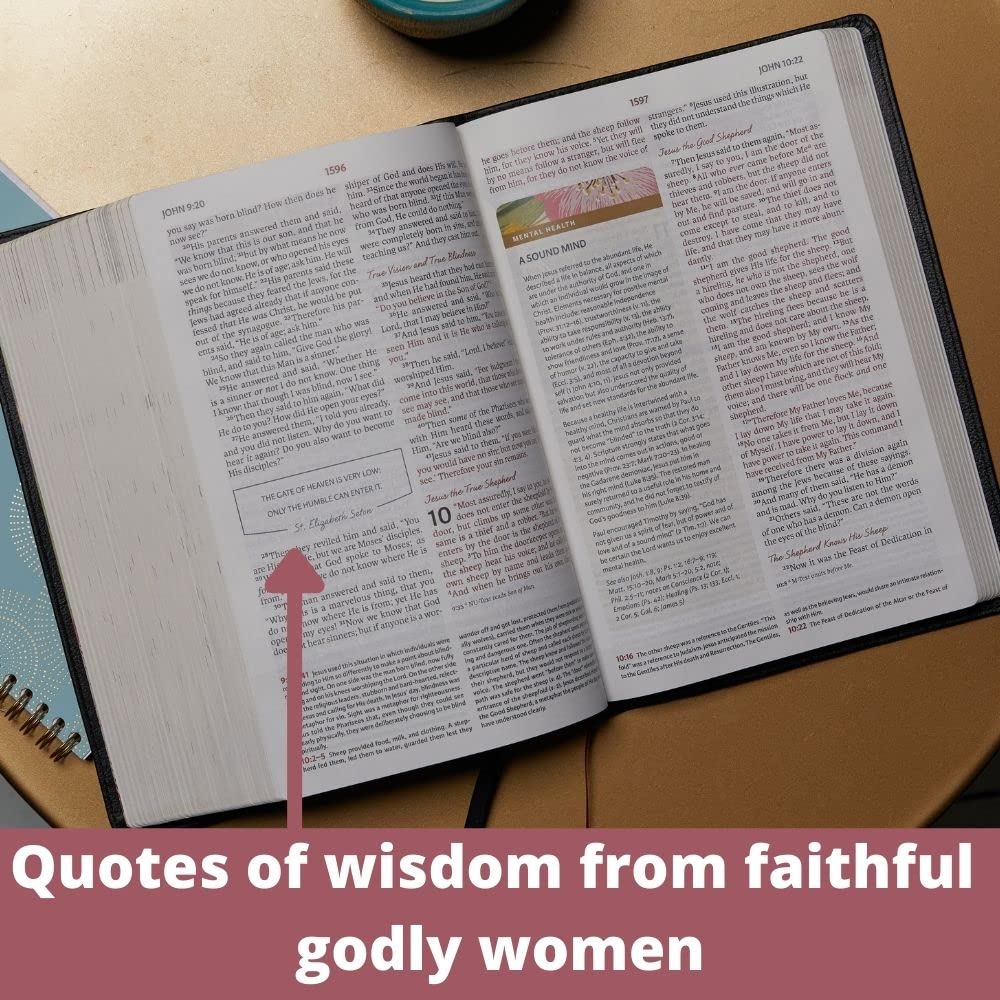 NKJV, The Woman's Study Bible, Genuine Leather, Black, Red Letter, Full-Color Edition: Receiving God's Truth for Balance, Hope, and Transformation