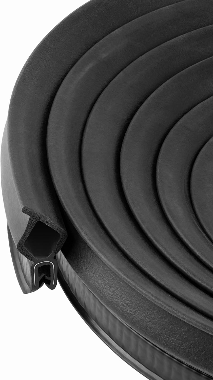 Trim Seal Vertical Bulb Lock Seal 0.87" Bulb Height x 0.039" to 0.22" Grip Range (5 Feet)
