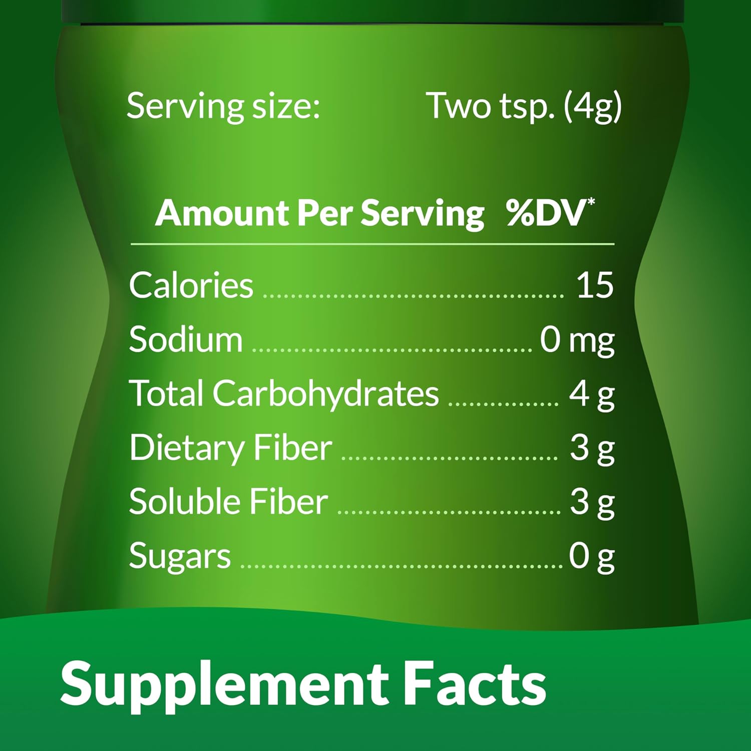 Benefiber Prebiotic Fiber Supplement Powder, Unflavored, 124 Teaspoons | Plant-based Prebiotic Fiber Powder, Sugar-Free, Dissolves Clear and Tasteless, GLP-1 Support for Digestive Health