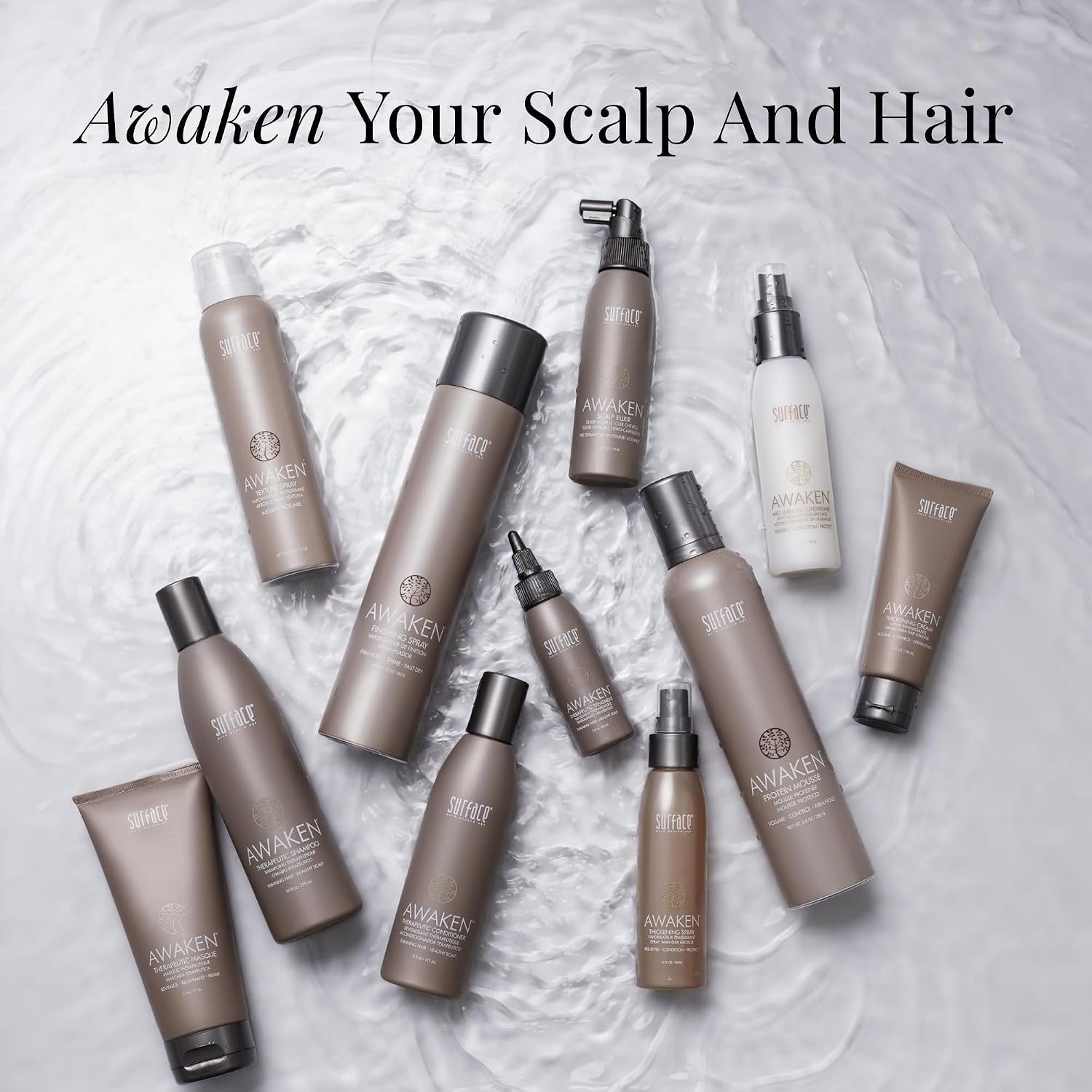 Surface Hair - Awaken Therapeutic Conditioner – Natural Ingredients for Thinning Hair and a Healthy Scalp