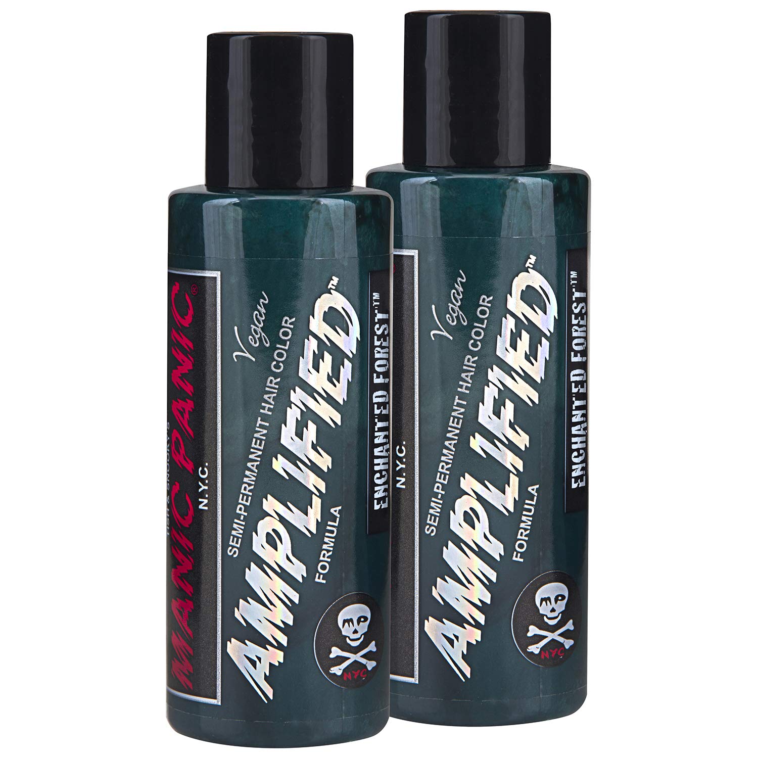 MANIC PANIC Cotton Candy Pink Hair Color - Amplified - Semi Permanent Hair Dye - Bright Pink Cool Toned Color - Glows in Blacklight - Vegan, PPD & Ammonia-Free - For Coloring Hair on Women & Men