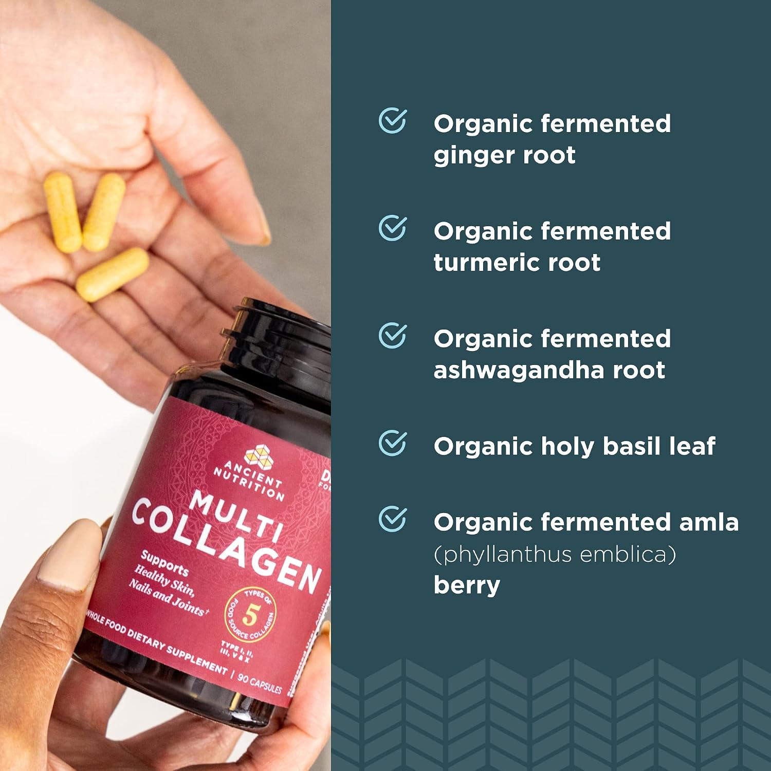 Ancient Nutrition Hydrolyzed Multi Collagen Peptides Capsules