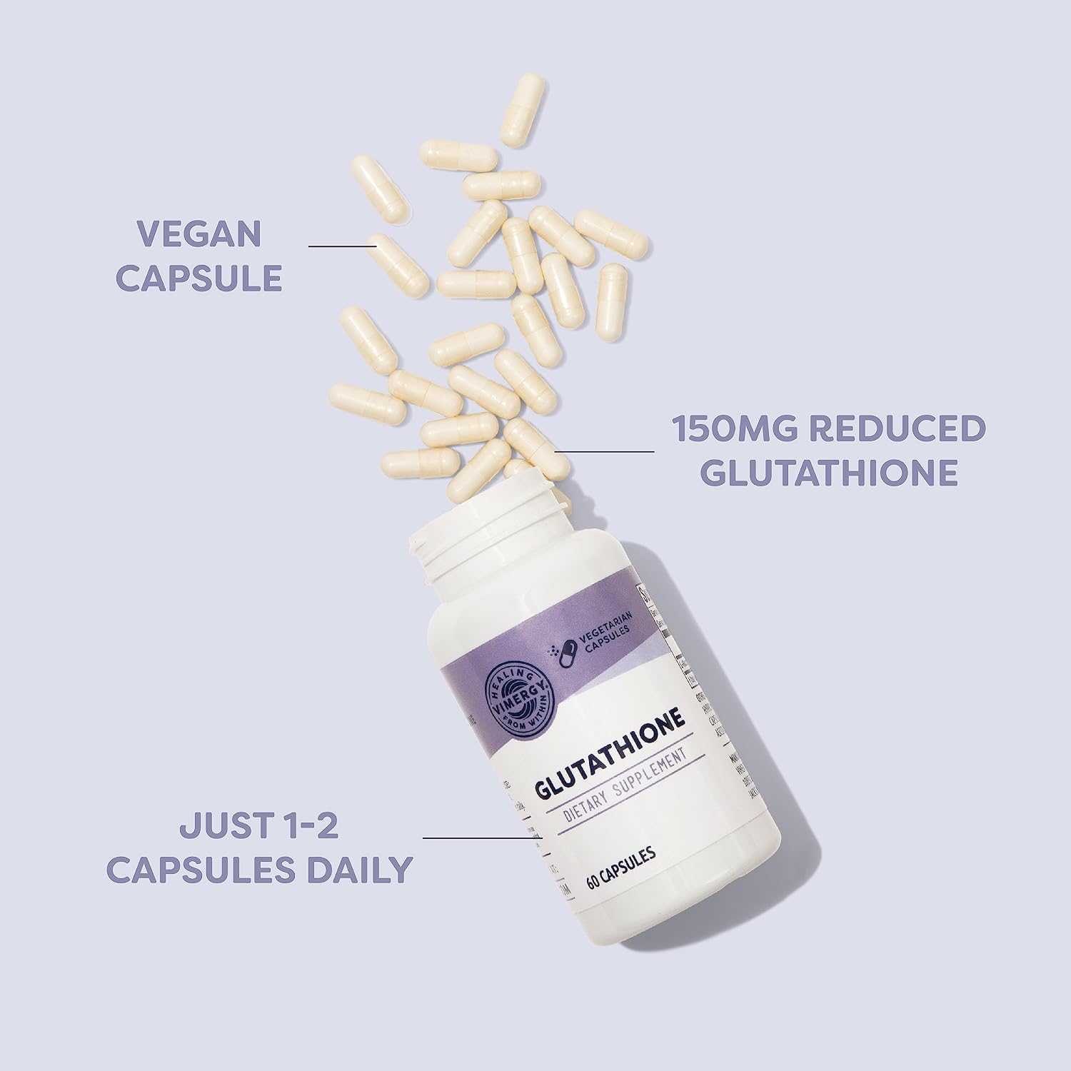 Vimergy Glutathione, Vegan Liver Detox*, 60 Capsules and Servings