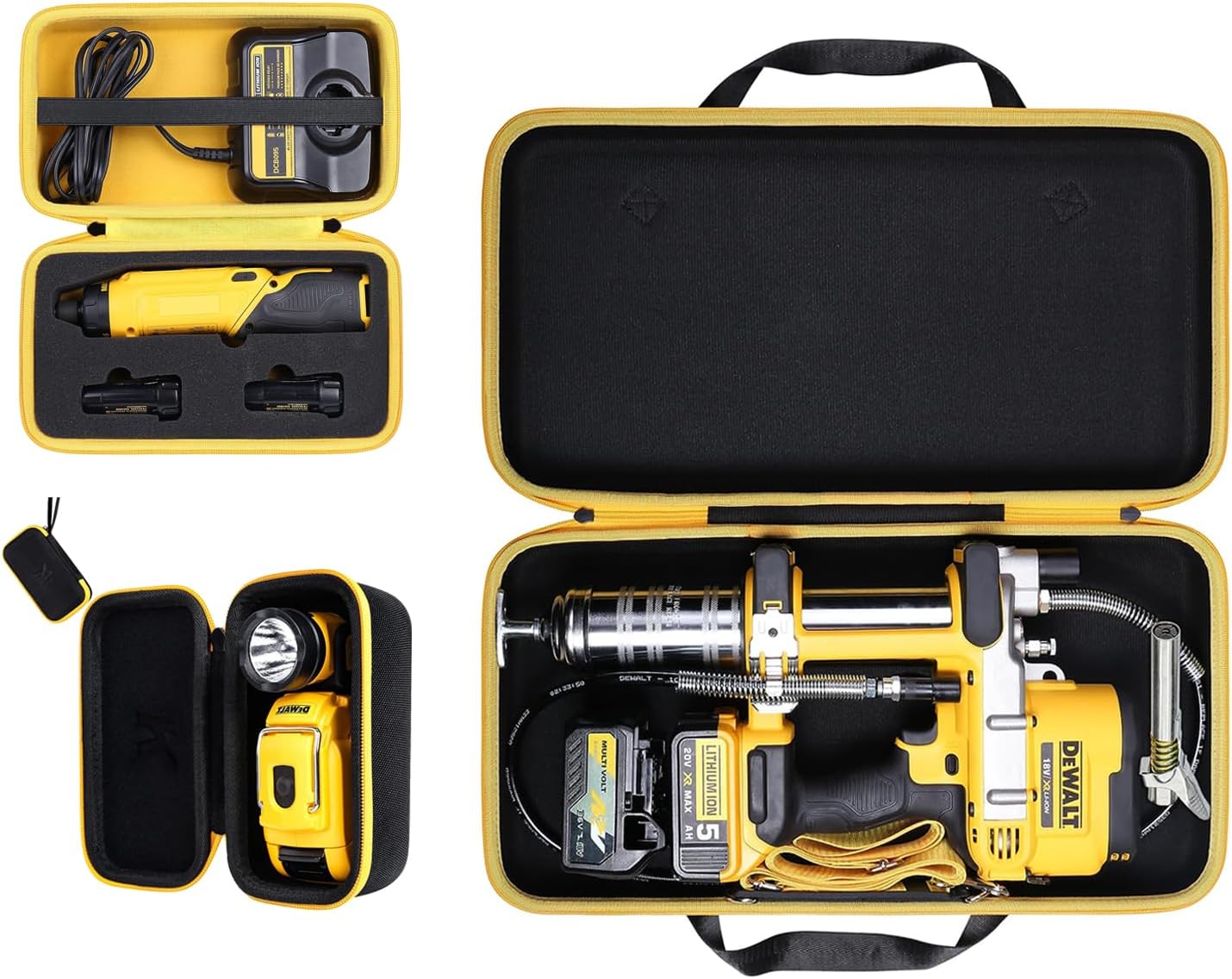 khanka Hard Storage Case for Dewalt DCF682N1/DCF680N2 Screwdriver | EVA Hard Shell, Accessory Storage Pocket, Workshop Tool Storage