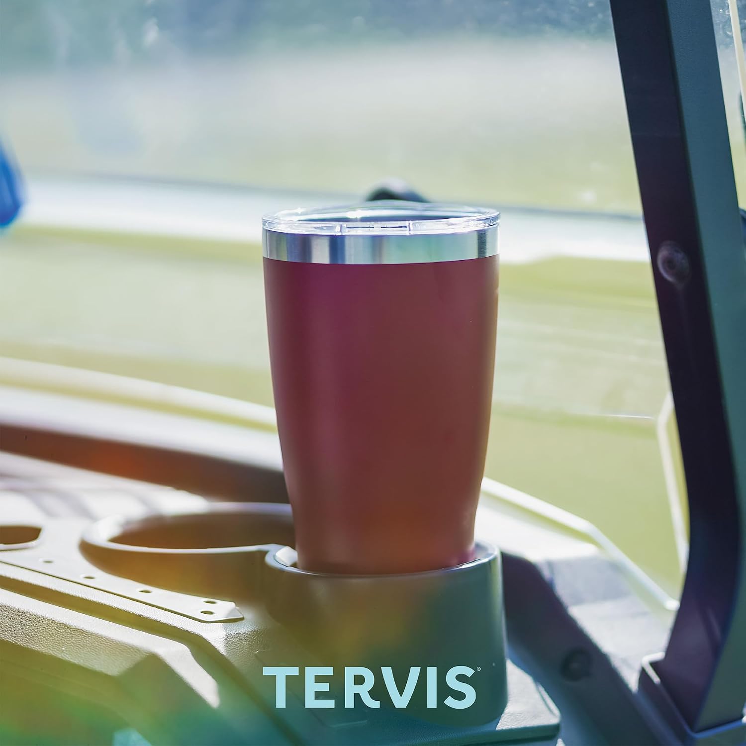 Tervis Sunset in Paradise Made in USA Double Walled Insulated Tumbler Travel Cup Keeps Drinks Cold & Hot, 24oz, Classic