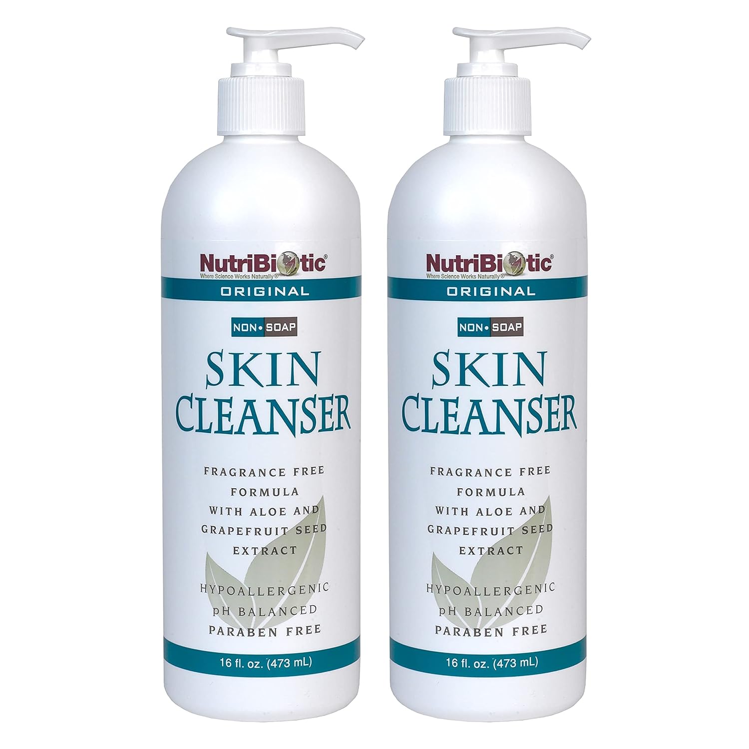 NutriBiotic Original Non-Soap Skin Cleanser, 1 Gallon | Fragrance Free with GSE | pH Balanced, Hypoallergenic & Biodegradable | Free of Parabens, Fragrance, Phosphates, SLS, Dyes, & Colorings