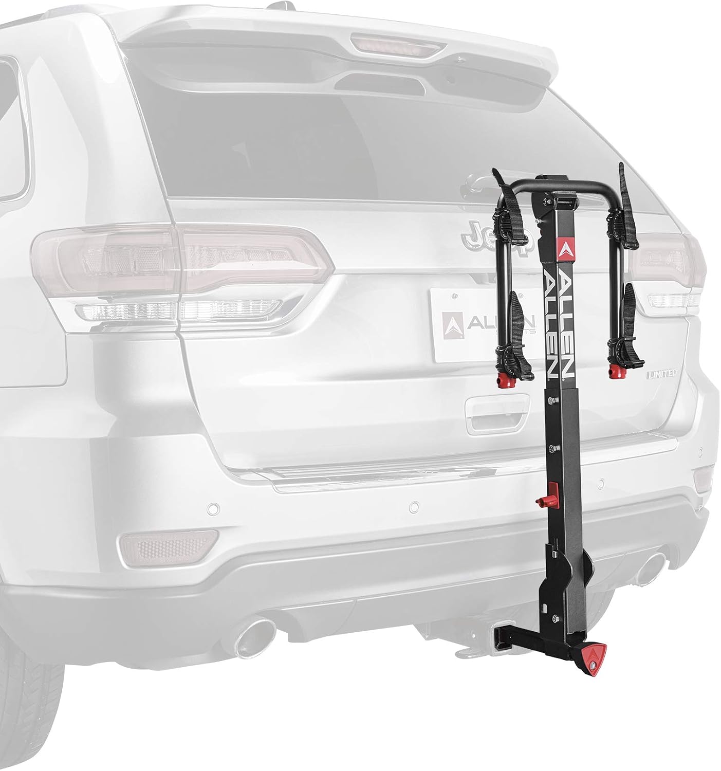 Allen Sports Deluxe+ Locking Quick Release 2-Bike Carrier for 1 1/4 in. and 2 in. Hitch, Model 820QR , Black