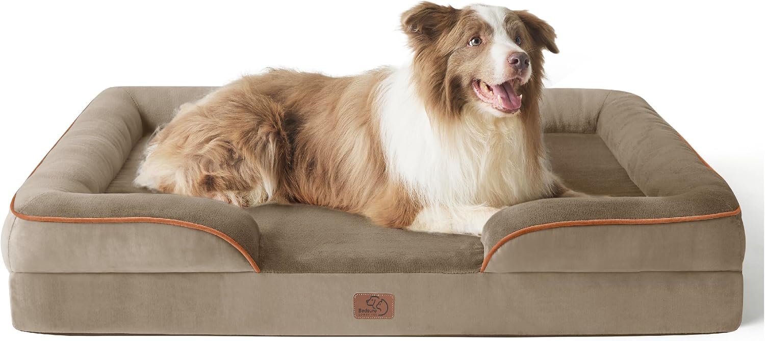 Bedsure Orthopedic Dog Beds Large Sized Dog with Removable Washable Cover