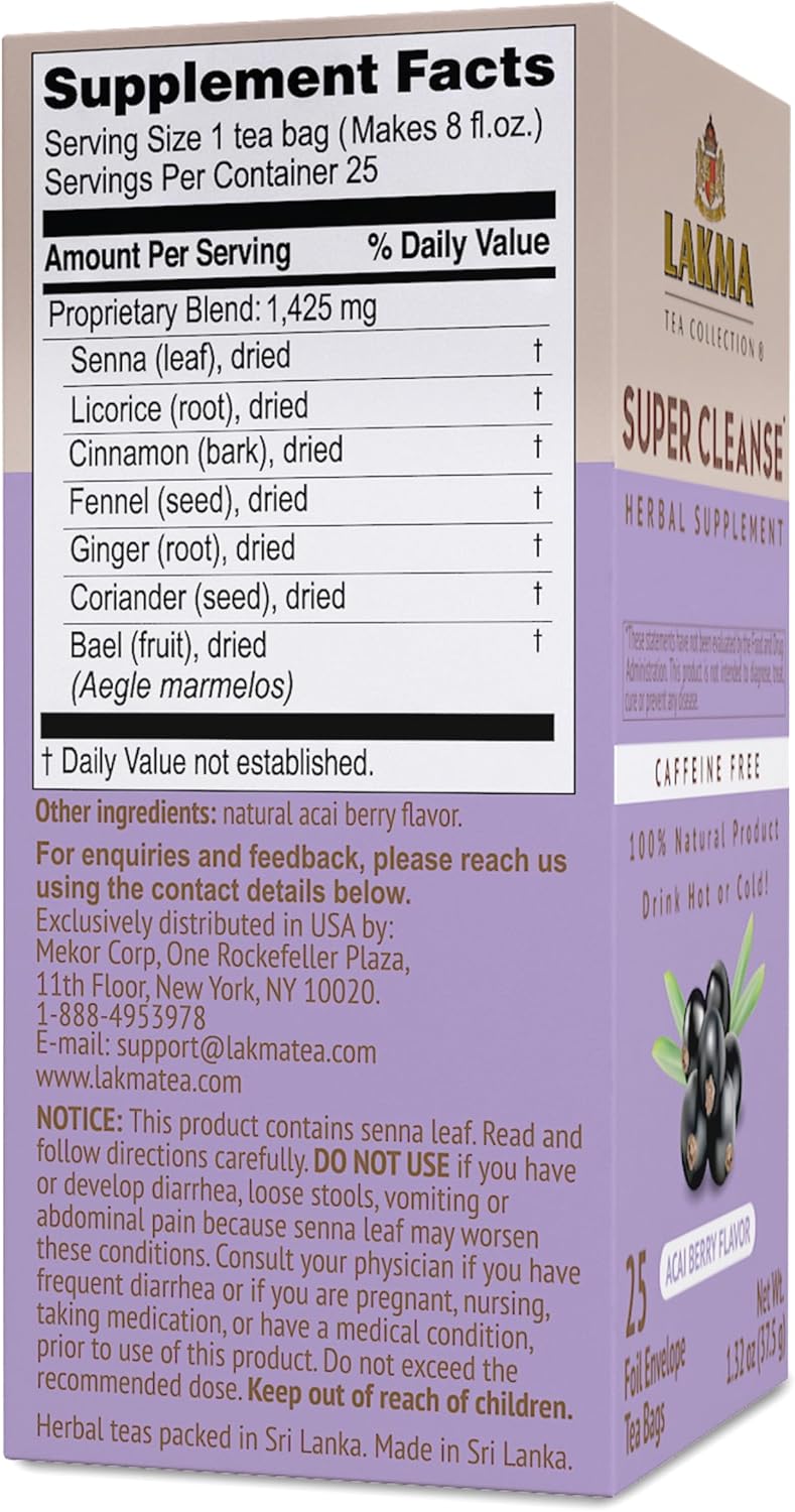 HYLEYS Lakma 14 Day Weight Loss Kit Green Tea - 42 Tea Bags