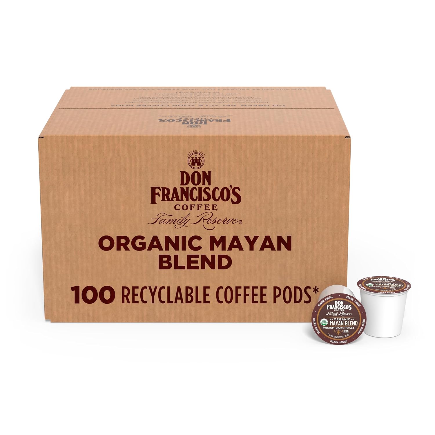 Don Francisco's Kona Blend Single Serve Coffee Pods, Medium Roast, 24ct | Compatible with Keurig Coffee Pod Brewers, 100% Arabica Coffee, Convenient Single Serve Brewing, Fresh Brew in Every Cup