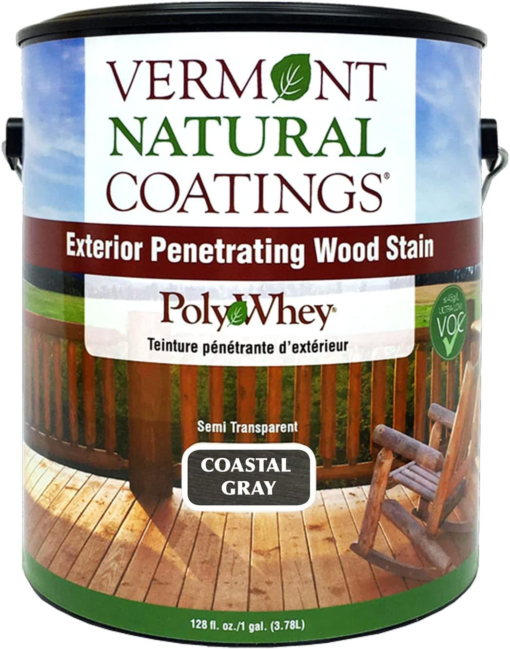 Vermont Natural Coatings PolyWhey Exterior Penetrating Stain - Lakeside Cedar - Gallon