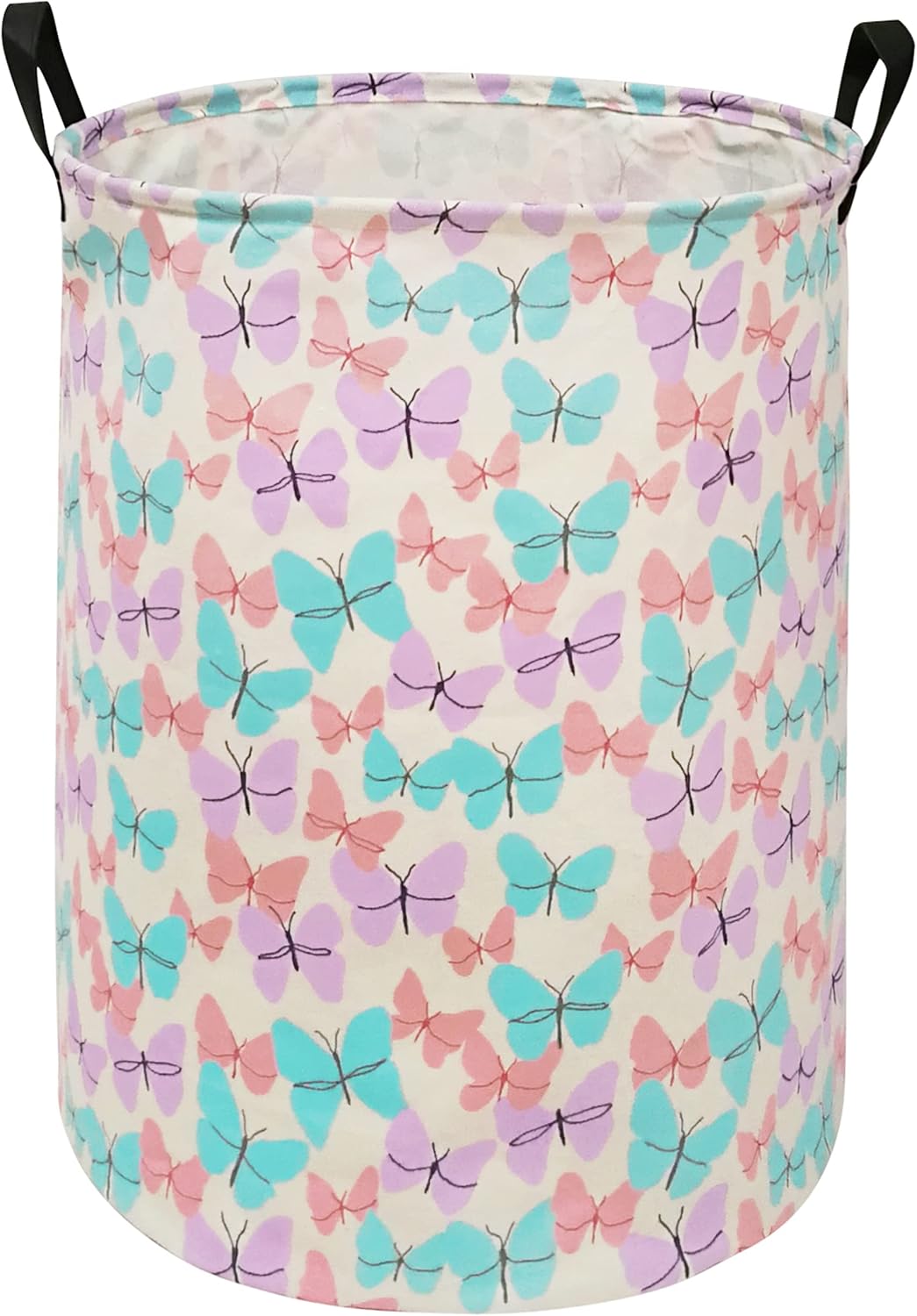 MAIZMZ Kids Hamper Storage Basket Nursery Bins Baby Gift Toy Organizer Box Laundry Basket Large Canvas Collapsible Chest for
