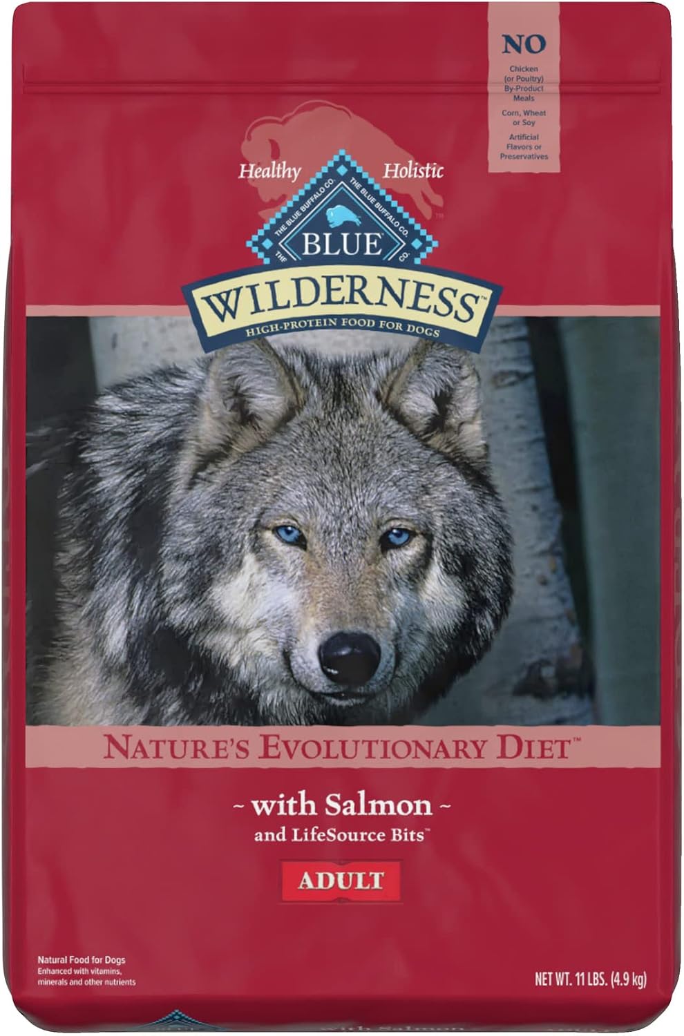 Blue Buffalo Wilderness Chicken Adult Dry Dog Food, Grain-Free, 24 lb | 39g Protein, Real Chicken #1 Ingredient, Supports Immunity with Antioxidant-Rich LifeSource Bits, Promotes Healthy Muscles