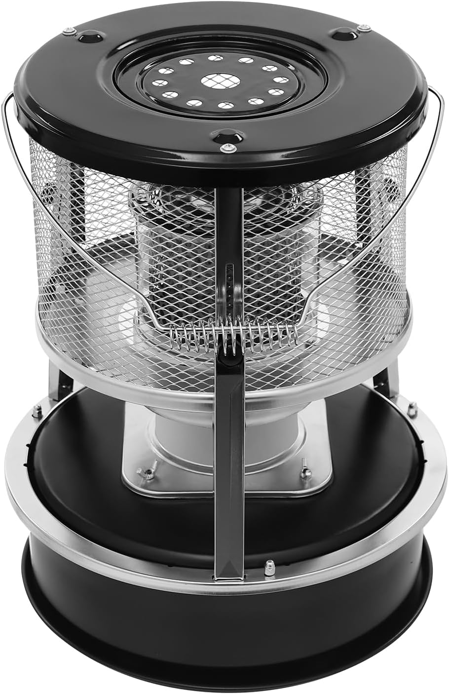 2 in 1 Portable Kerosene Heater, 9000 BTU Kerosene Stove Non-Electric Indoor Outdoor Heater Emergency Oil Heaters for Camping Cooking Emergency Preparedness (Black, 1pc)