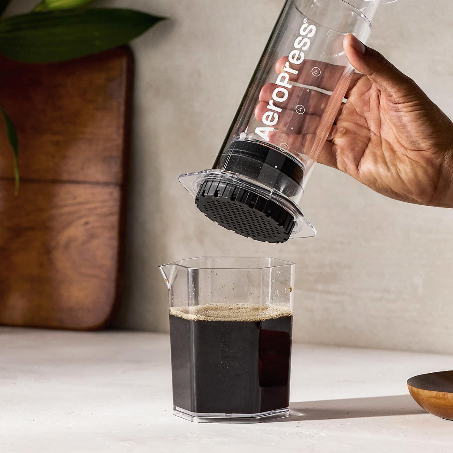 AeroPress Original Coffee Press, French Press, Pour-Over & Espresso Style | All-in-One Manual Coffee Maker, 2-Minute Brew, Less Bitterness, More Flavor, Portable, Travel & Camping