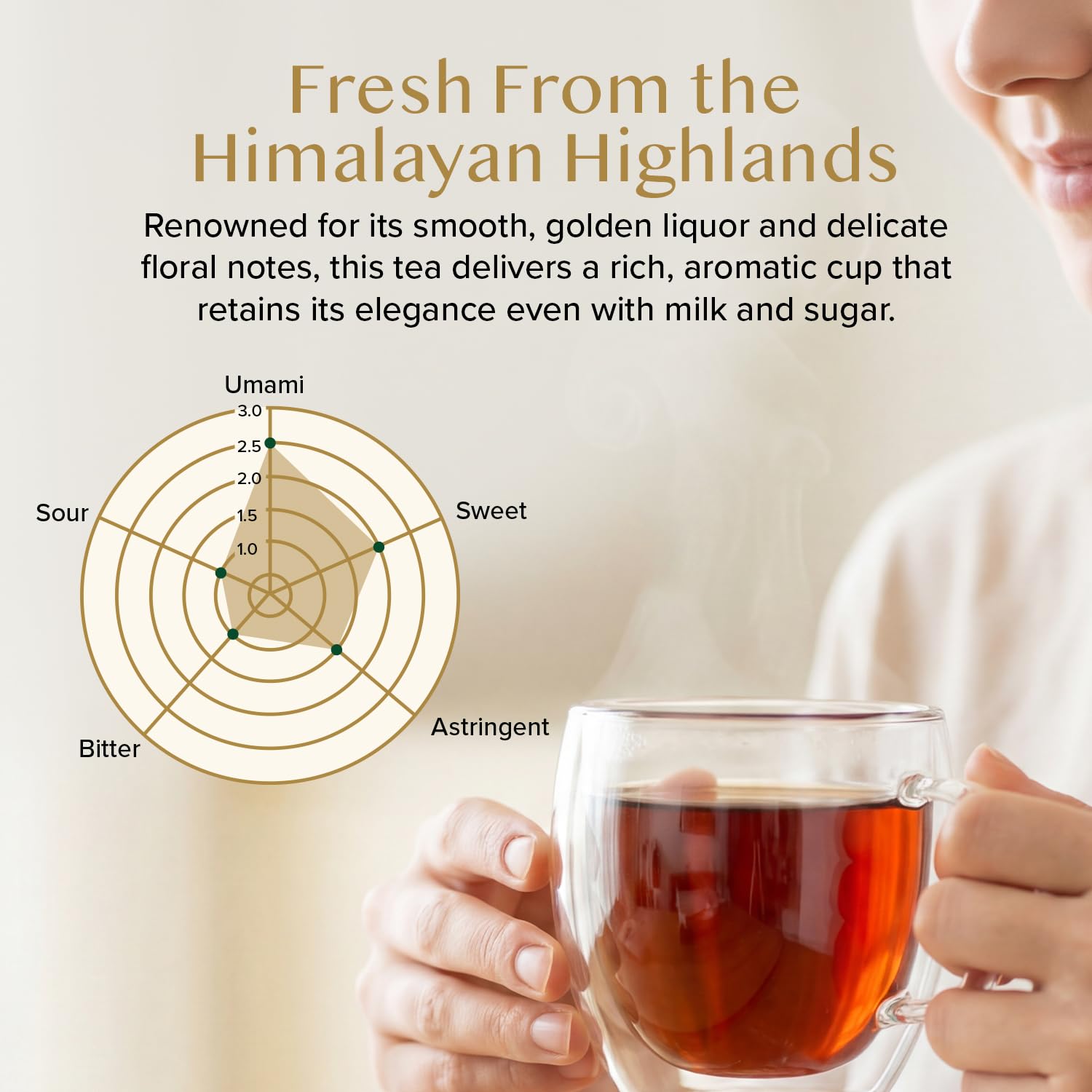 VAHDAM, Himalayan Green Tea Leaves (50+ Cups, 3.53 Oz) Non GMO, Gluten Free | High Elevation Grown Green Tea Leaves From Himalayas | Pure Unblended Single Origin Green Loose Leaf Tea | Vacuum Sealed