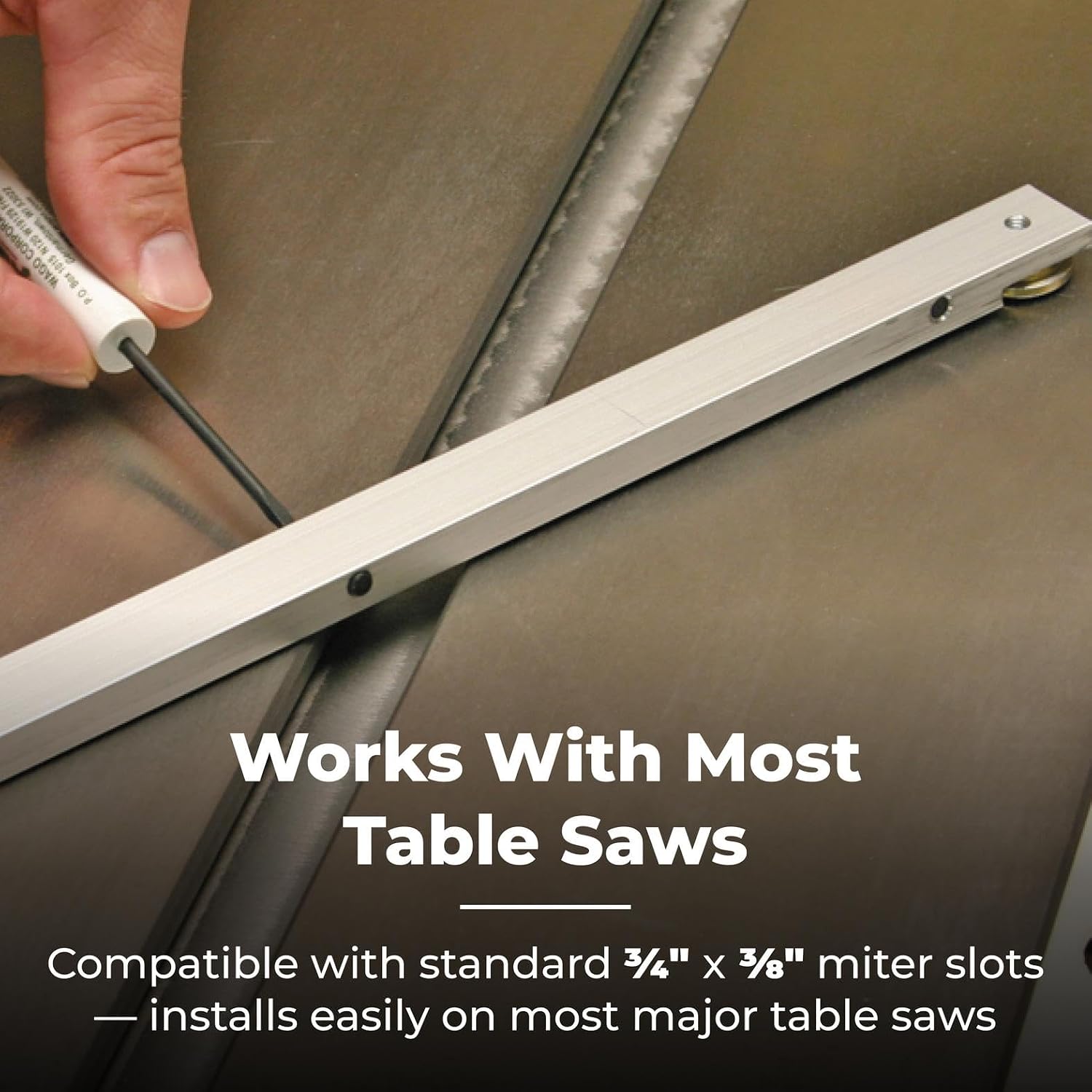 Kreg Precision Miter Gauge System - Adjustable Table Saw Miter Gauge Fence - High Accuracy Angle Cutting Tool - KMS7102