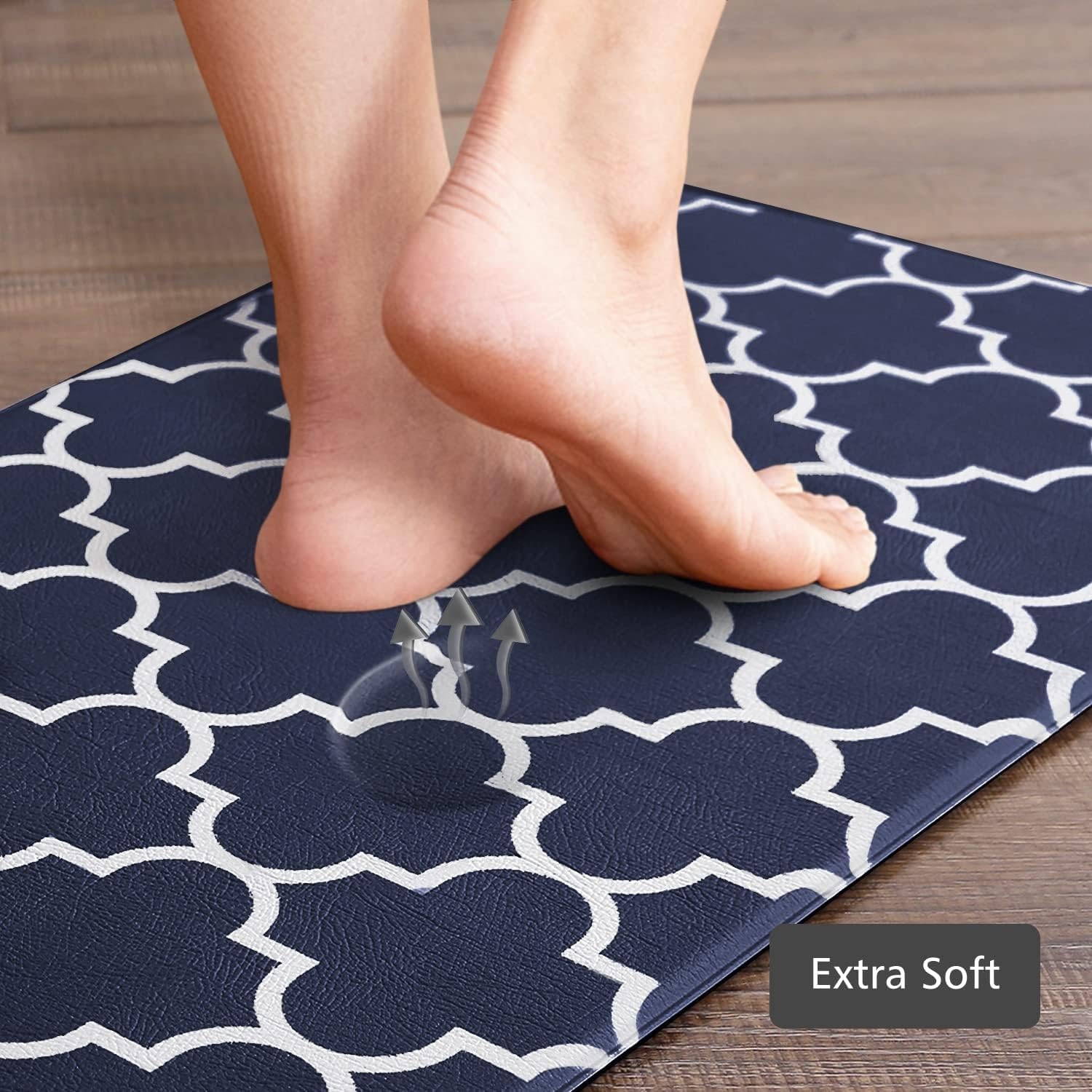 KMAT Kitchen Mat Set of 2,Cushioned Anti-Fatigue Kitchen Mats for Floor
